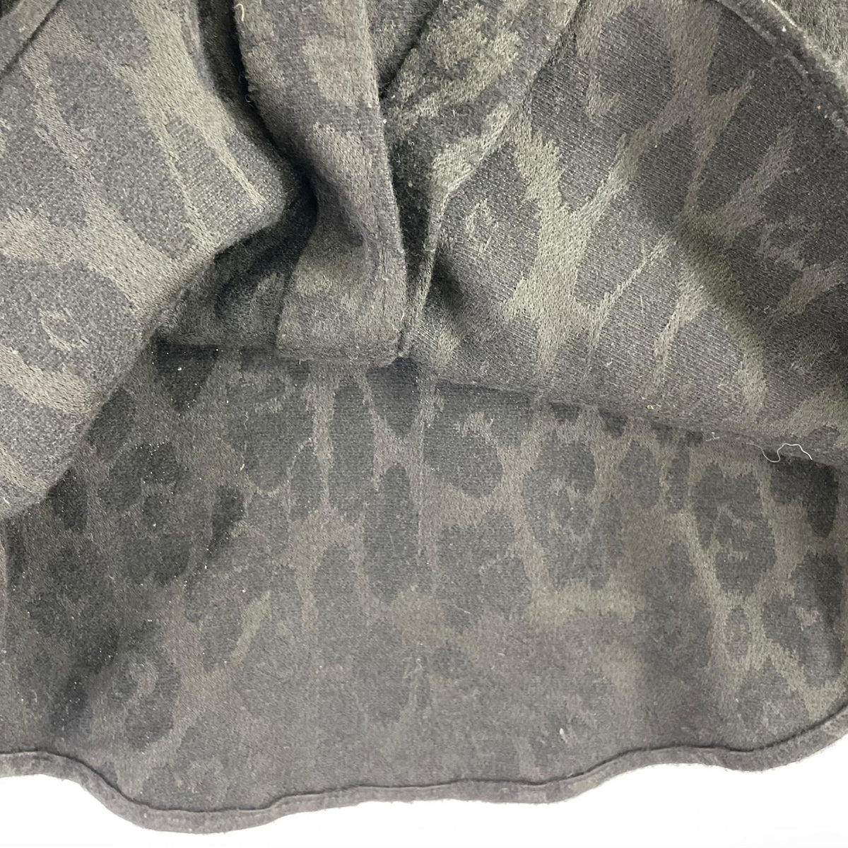 長袖シャツ DRES CAMP LEOPARD JACQUARD SHIRT ブラック