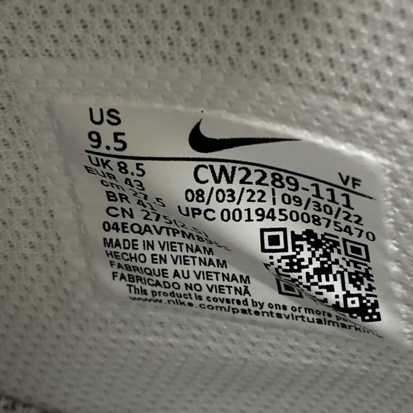 スニーカー AIR FORCE 1 MID 白 27.5cm CW2289-111 27.5cm (US9 1/2 UK9 EU45) ホワイト