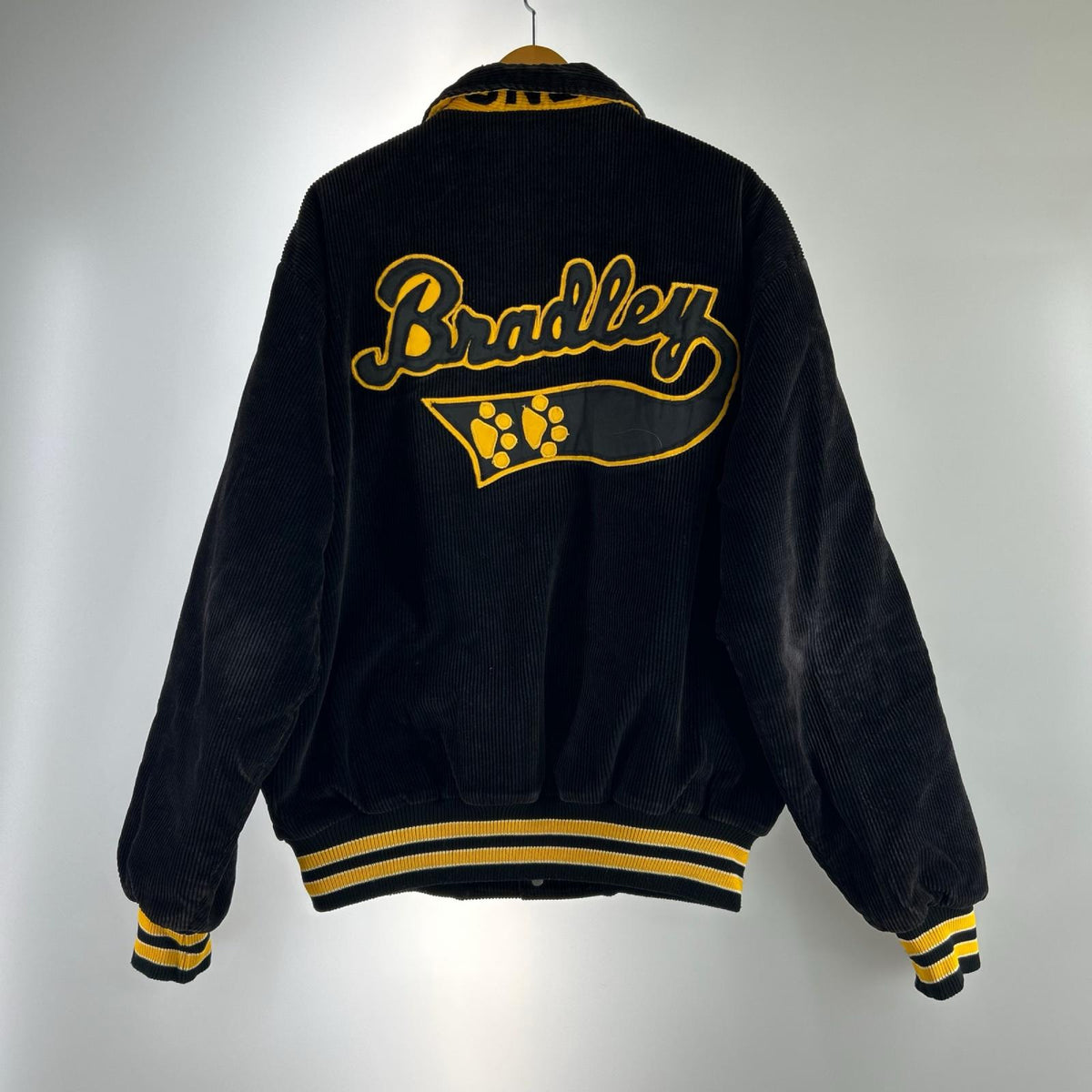 ジャケット 80s DeLONG コーデュロイスタジャン ブラック (L) L ブラック