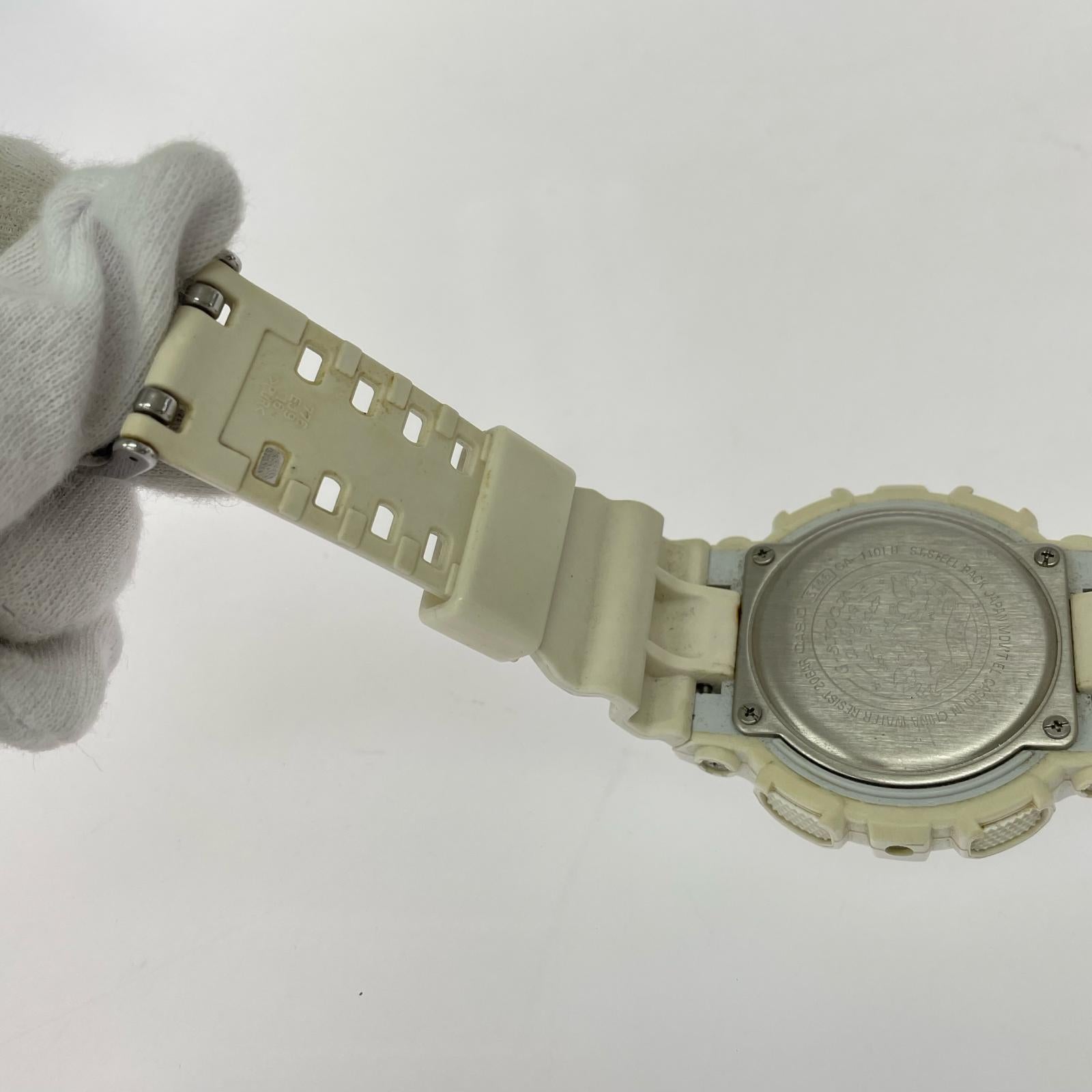 腕時計 デジアナ クォーツ GA-110LB 白 ホワイト