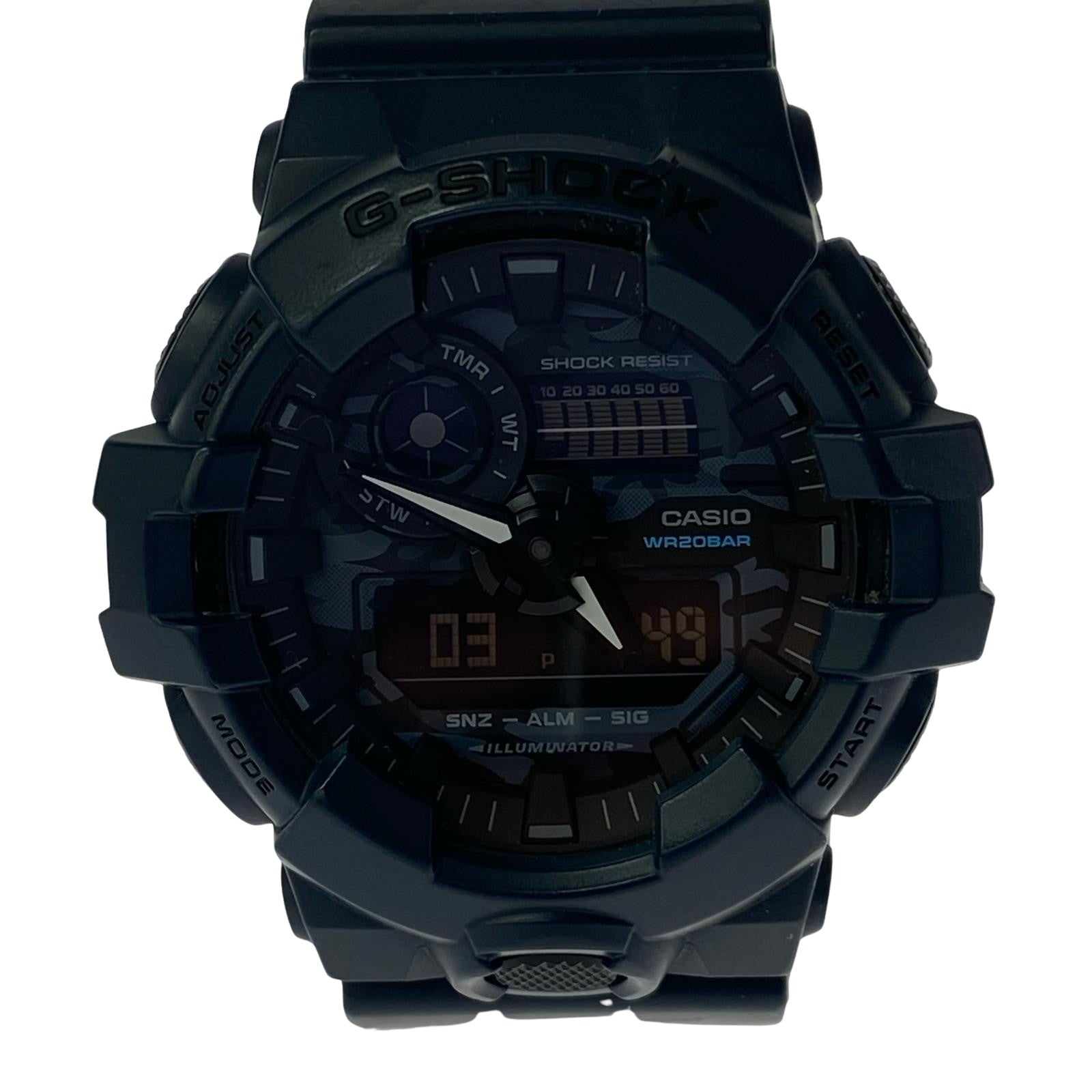 腕時計 デジタル QZ腕時計 青 GA-700CA ブルー