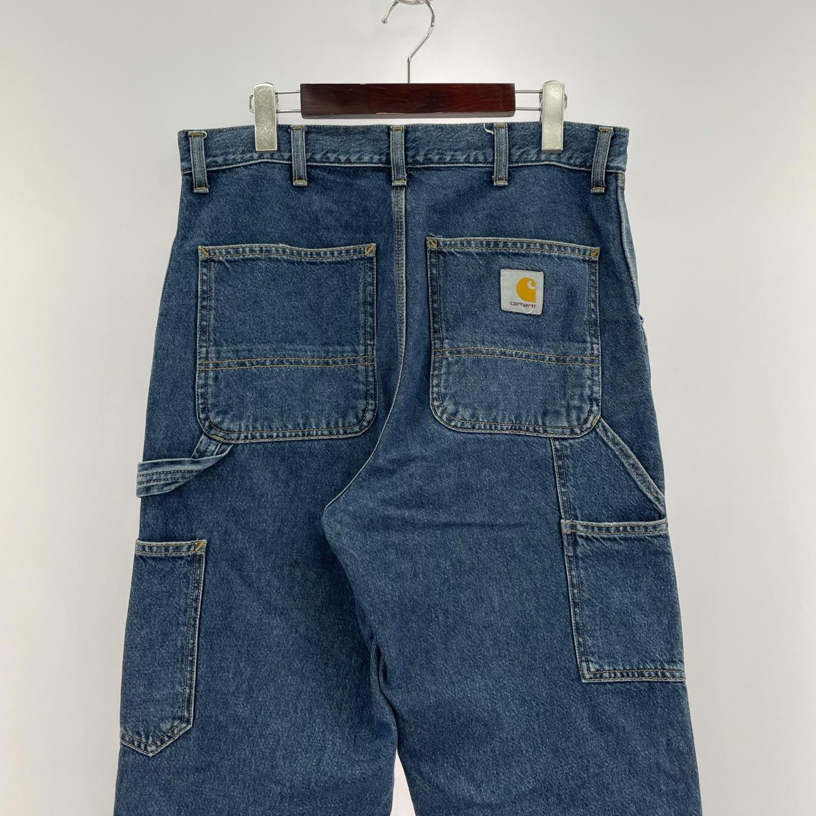 デニムパンツ CARHARTT DOUBLE KNEE PANT 30 30 ネイビー