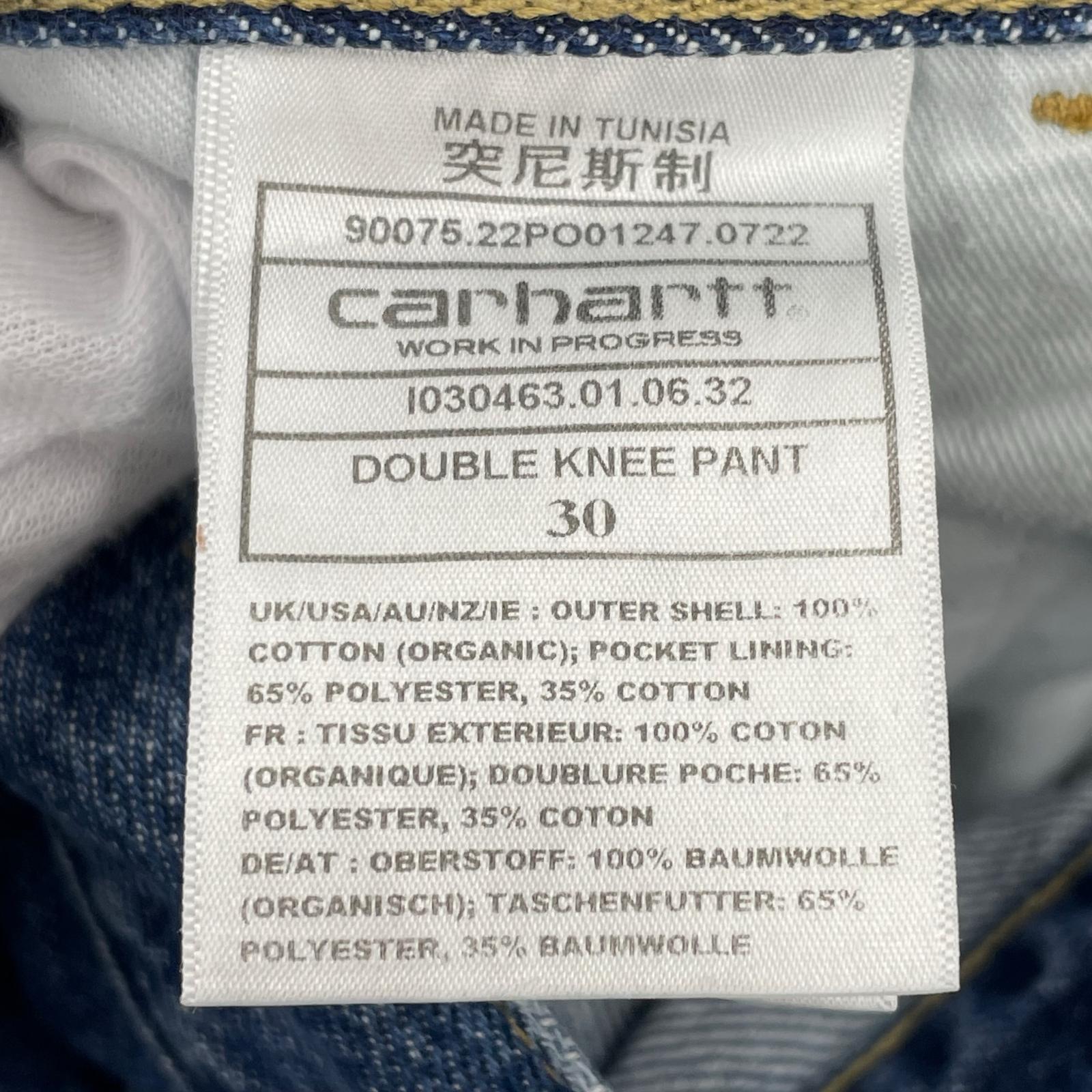 デニムパンツ CARHARTT DOUBLE KNEE PANT 30 30 ネイビー