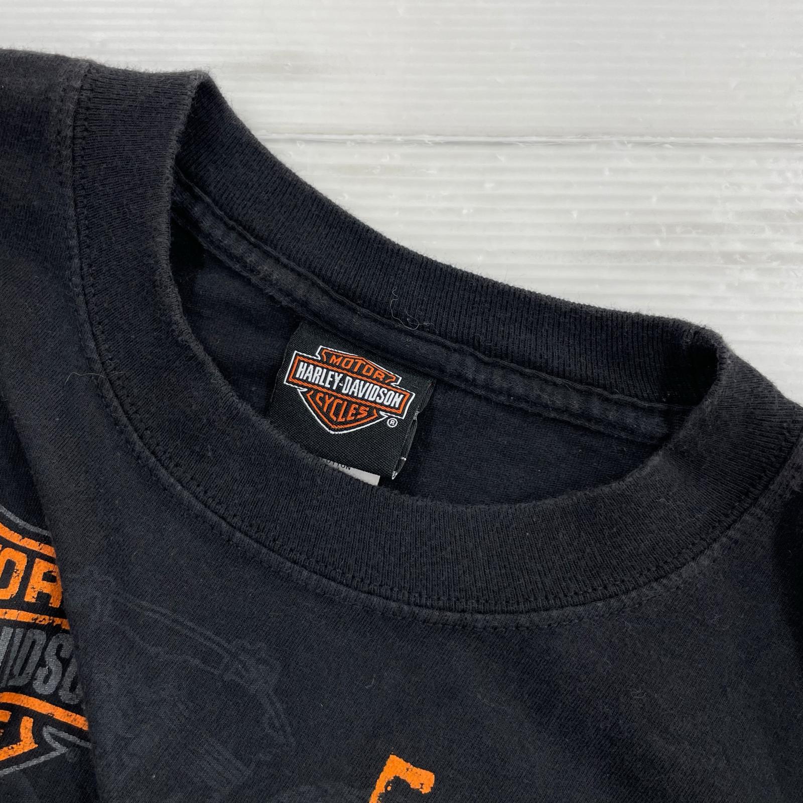 長袖Tシャツ プリントTEE M ブラック M ブラック