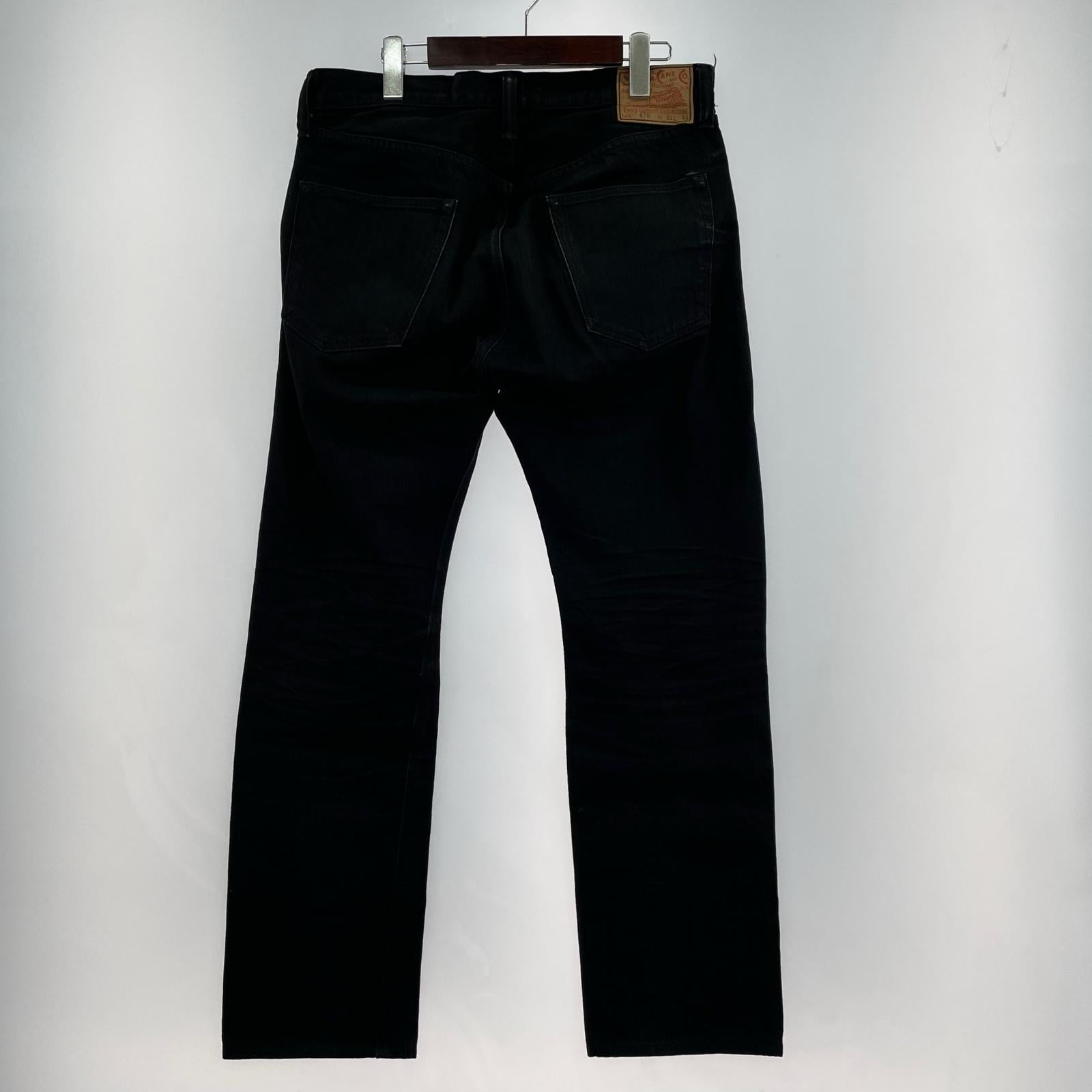 デニムパンツ SUGAR CANE Lot 470 black denim (32×34) 32 ブラック