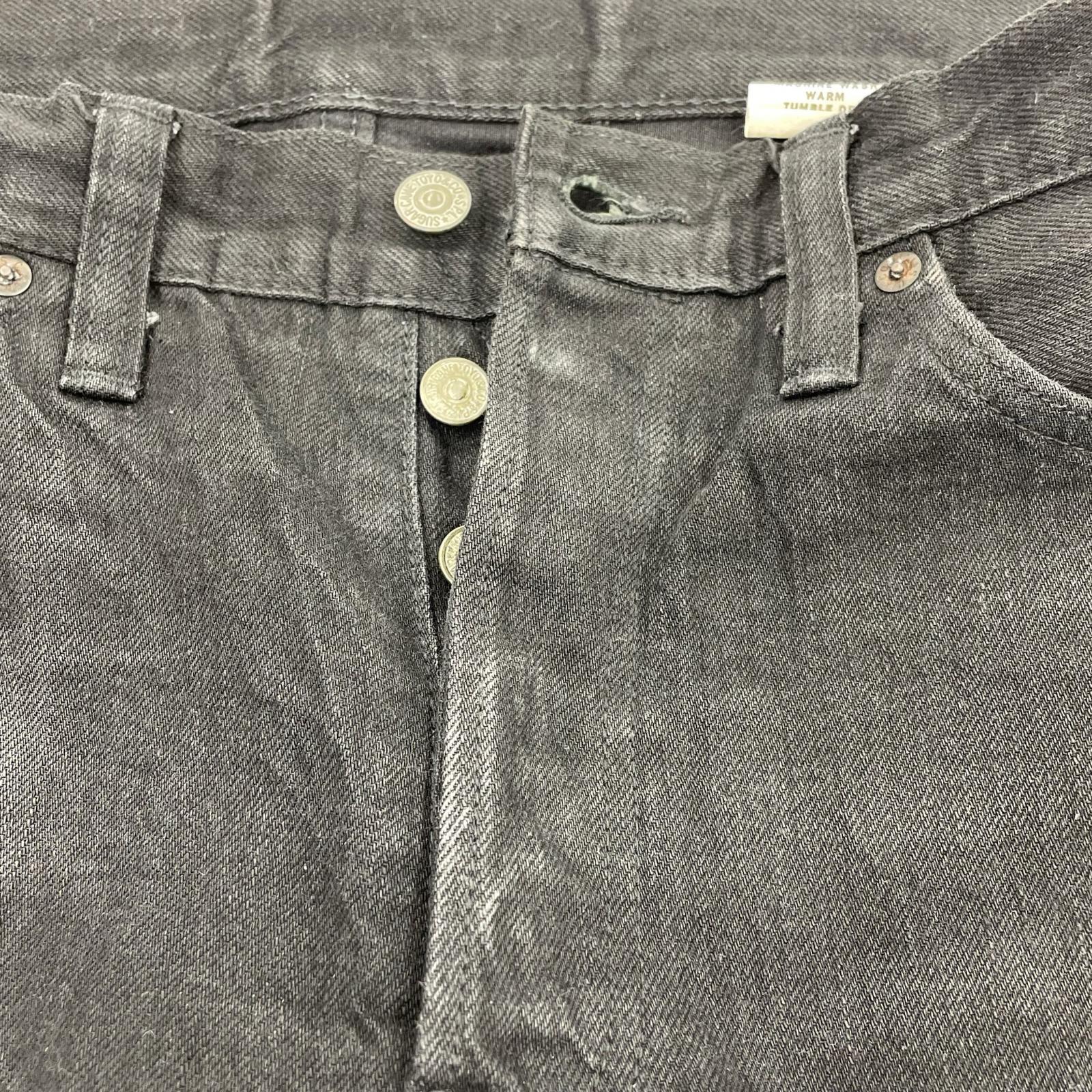 デニムパンツ SUGAR CANE Lot 470 black denim (32×34) 32 ブラック
