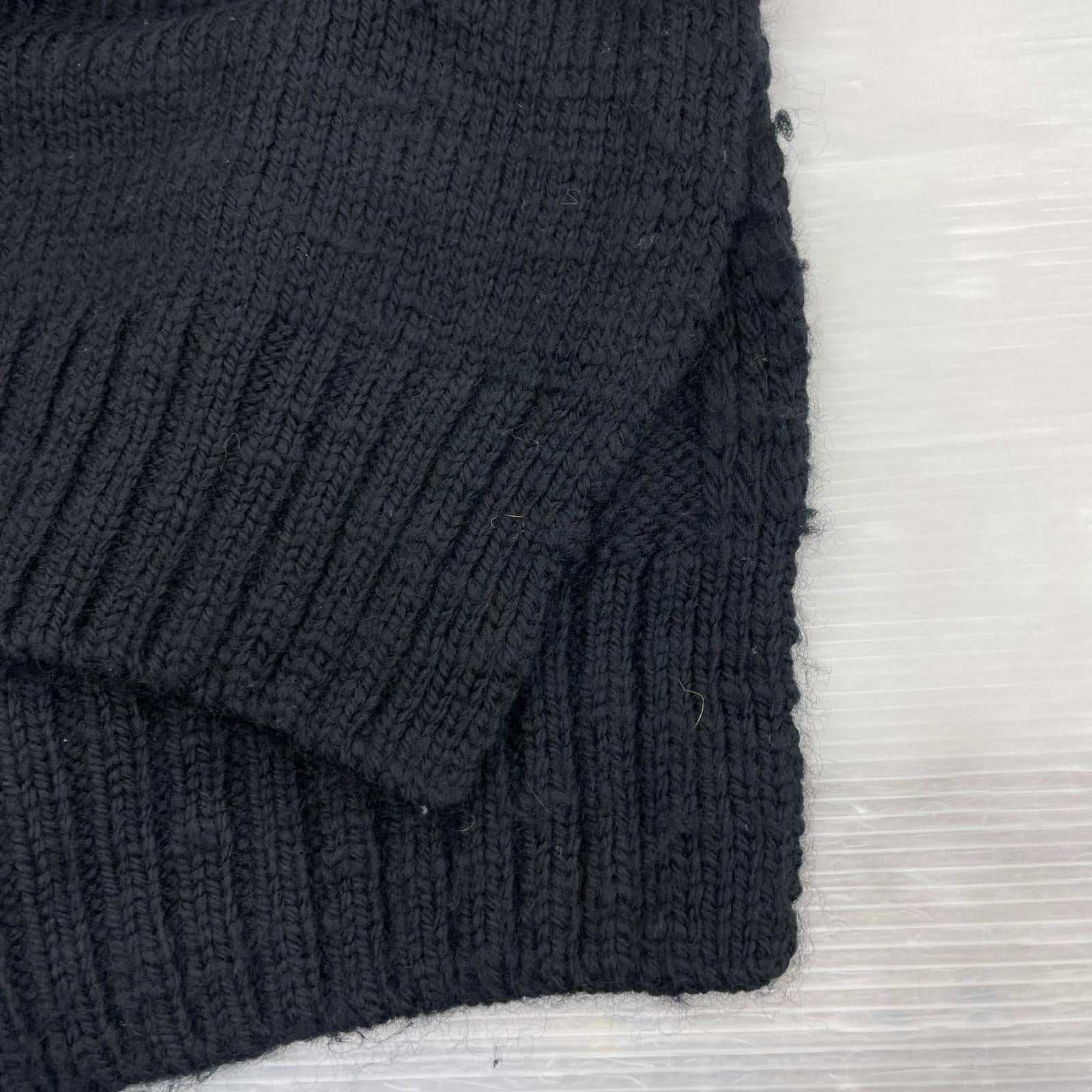 ニット 22AW パッチワークニット 2 ブラック