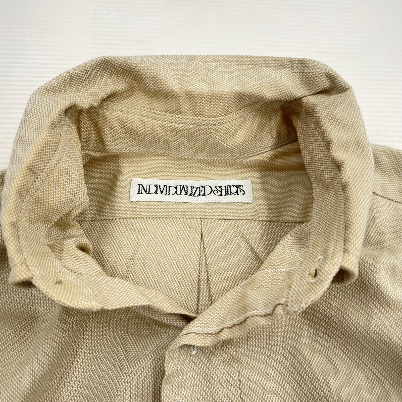 長袖シャツ INDIVIDUALIZED SHIRTS 長袖シャツ ベージュ