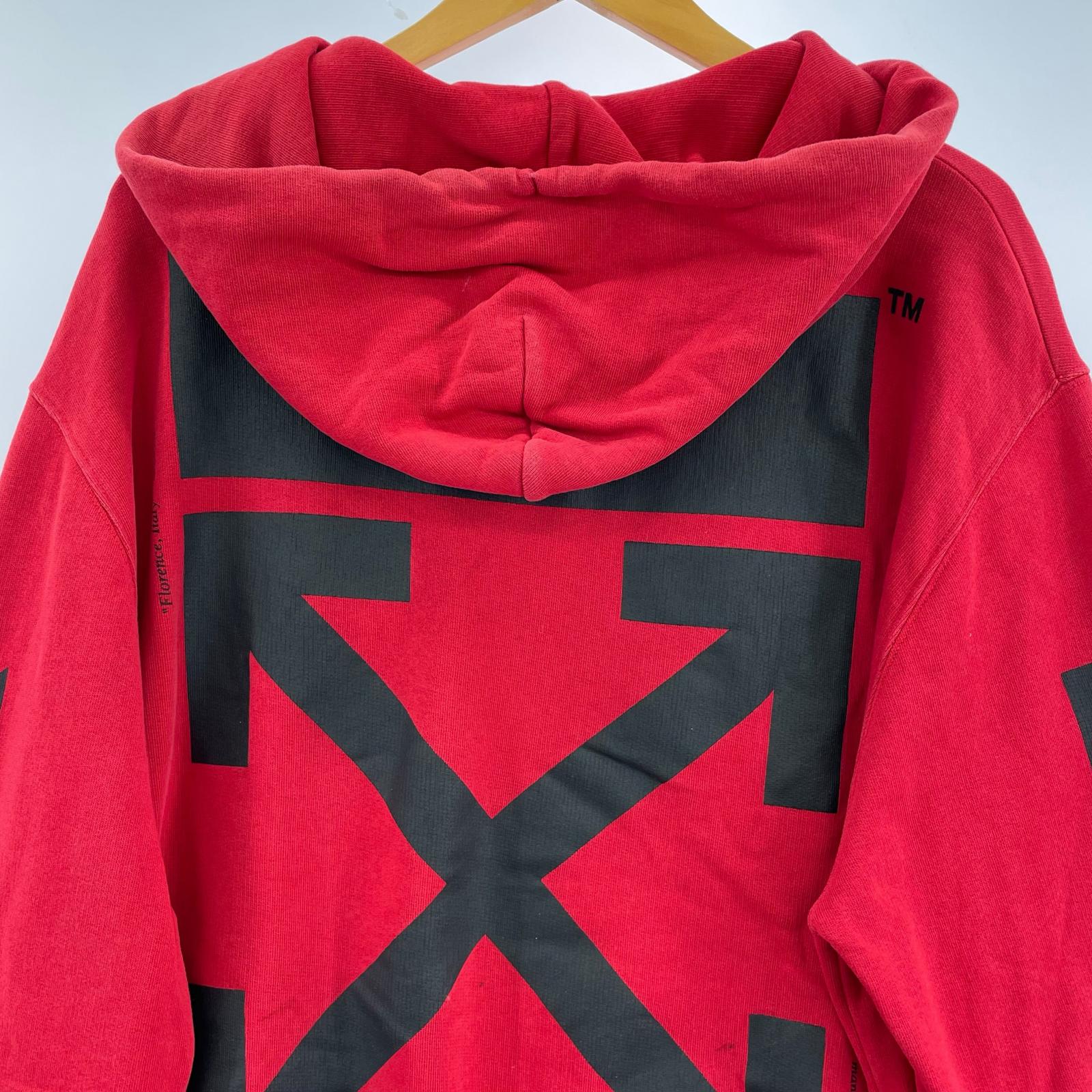 パーカー OFF-WHITE 18SS MONA LISA pullover Hoodie 赤 (M)OMBB029S18003012 M レッド
