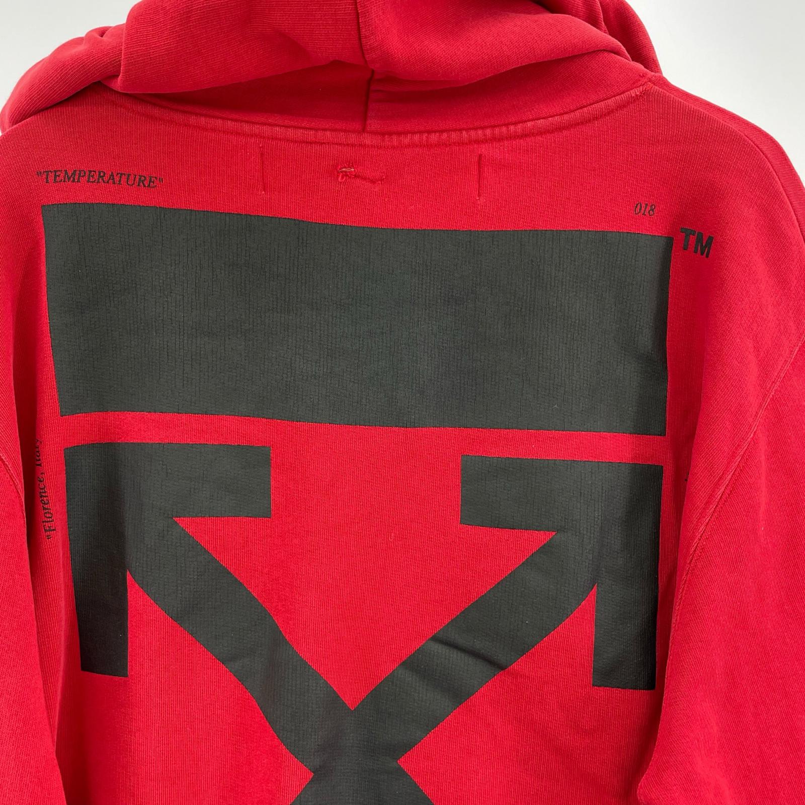 パーカー OFF-WHITE 18SS MONA LISA pullover Hoodie 赤 (M)OMBB029S18003012 M レッド