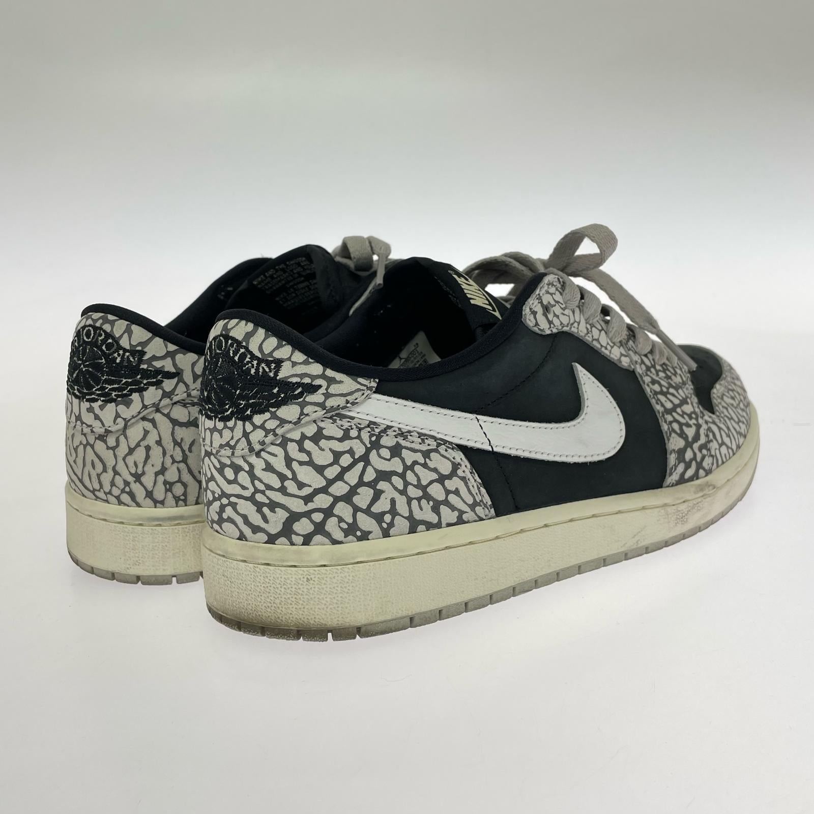 スニーカー AJ1 RETRO LOW OG Cement (28.0cm) 28cm (US10 UK9 1/2 EU46) ブラック