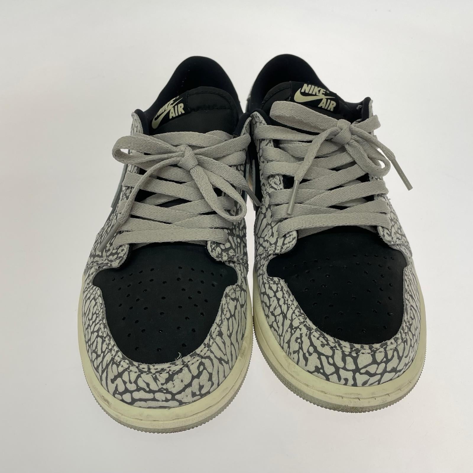 スニーカー AJ1 RETRO LOW OG Cement (28.0cm) 28cm (US10 UK9 1/2 EU46) ブラック