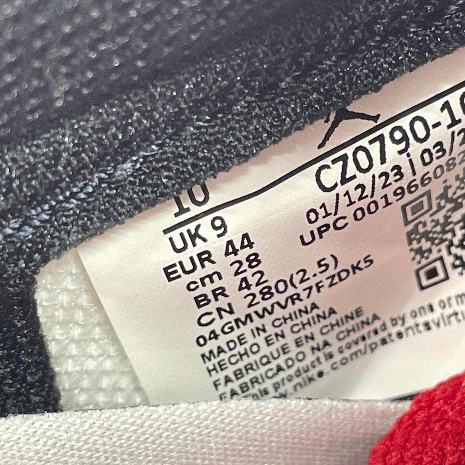 スニーカー AJ1 RETRO LOW OG BLACK TOE RED (28.0cm) 28cm (US10 UK9 1/2 EU46) ホワイト