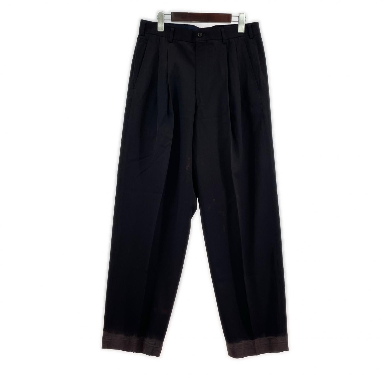 パンツ HOMME PLUS 93AW 脱色期 Wタックスラックス M