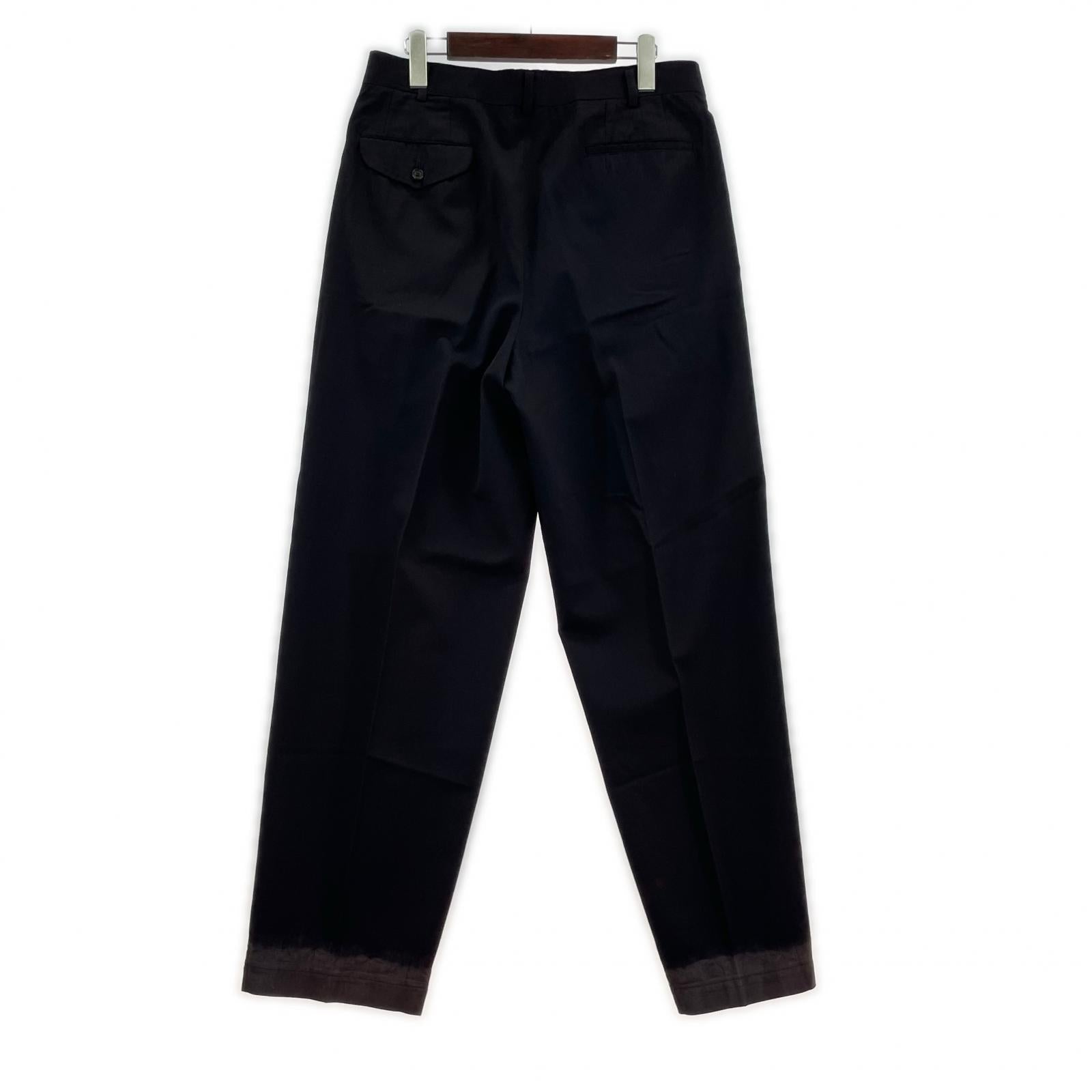 パンツ HOMME PLUS 93AW 脱色期 Wタックスラックス M