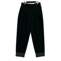 パンツ HOMME PLUS 93AW 脱色期 レーヨン混エステル脱色パンツ M グリーン