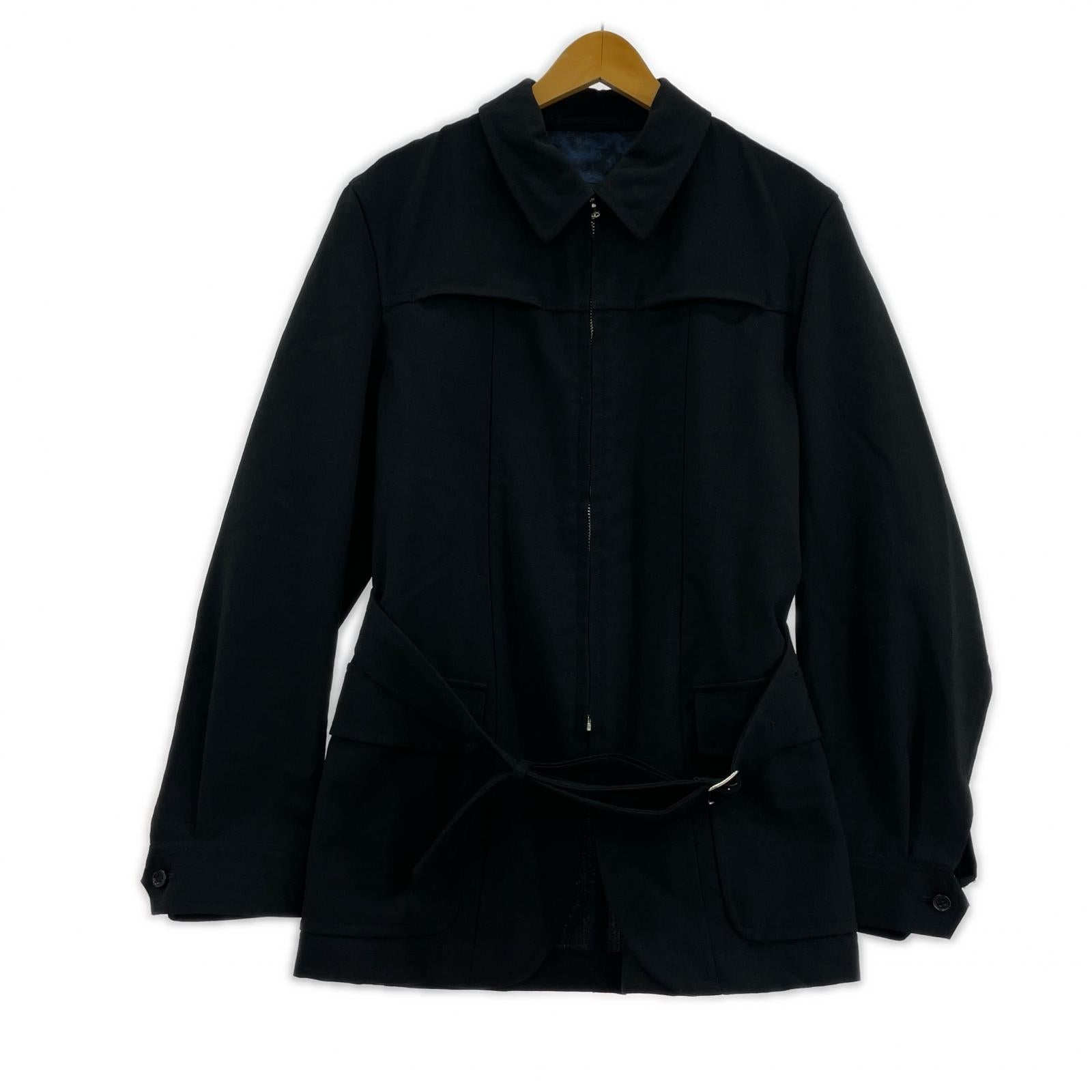 ジャケット HOMME PLUS 99SS フリル期 ZIP ジャケット M ブラック