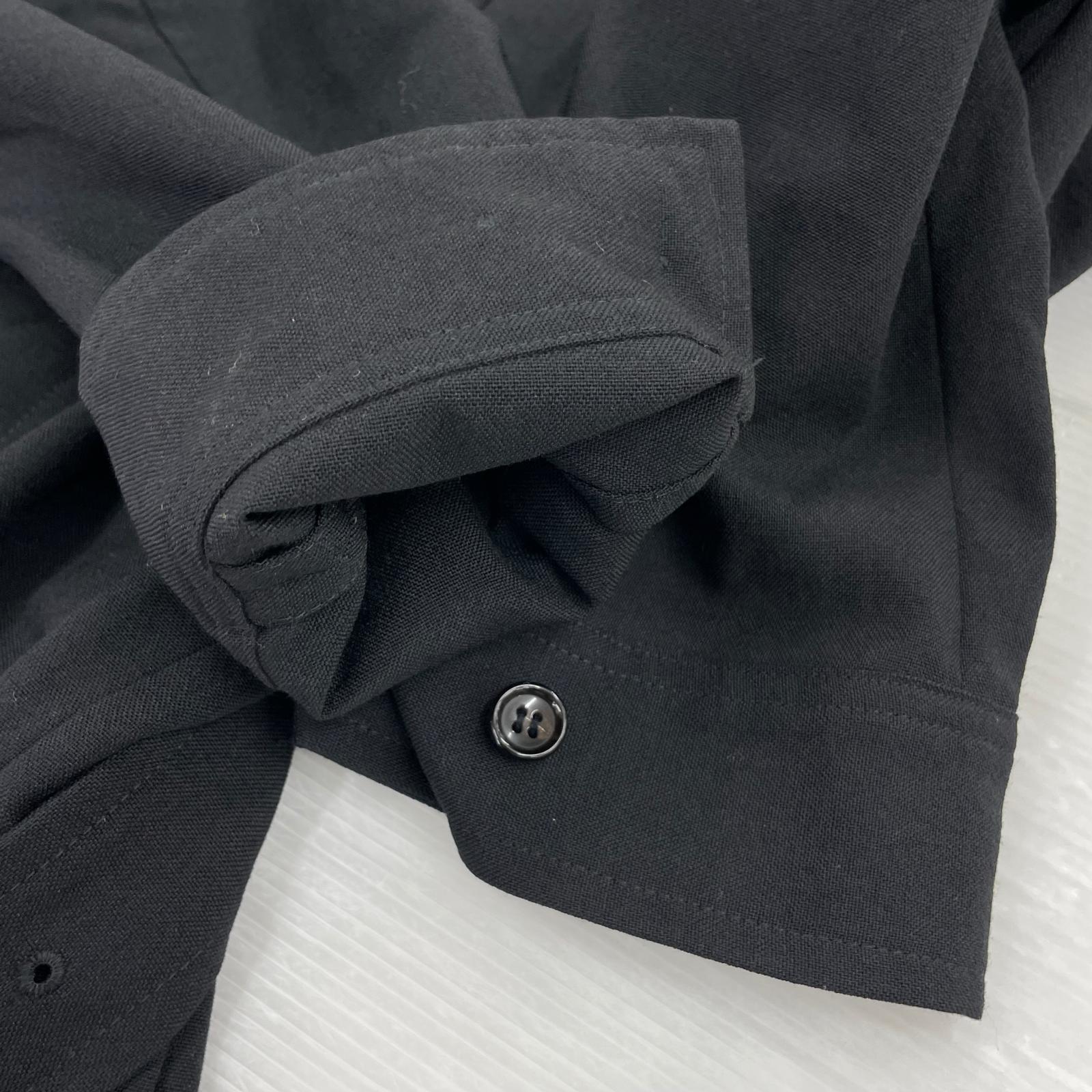 ジャケット HOMME PLUS 99SS フリル期 ZIP ジャケット M ブラック