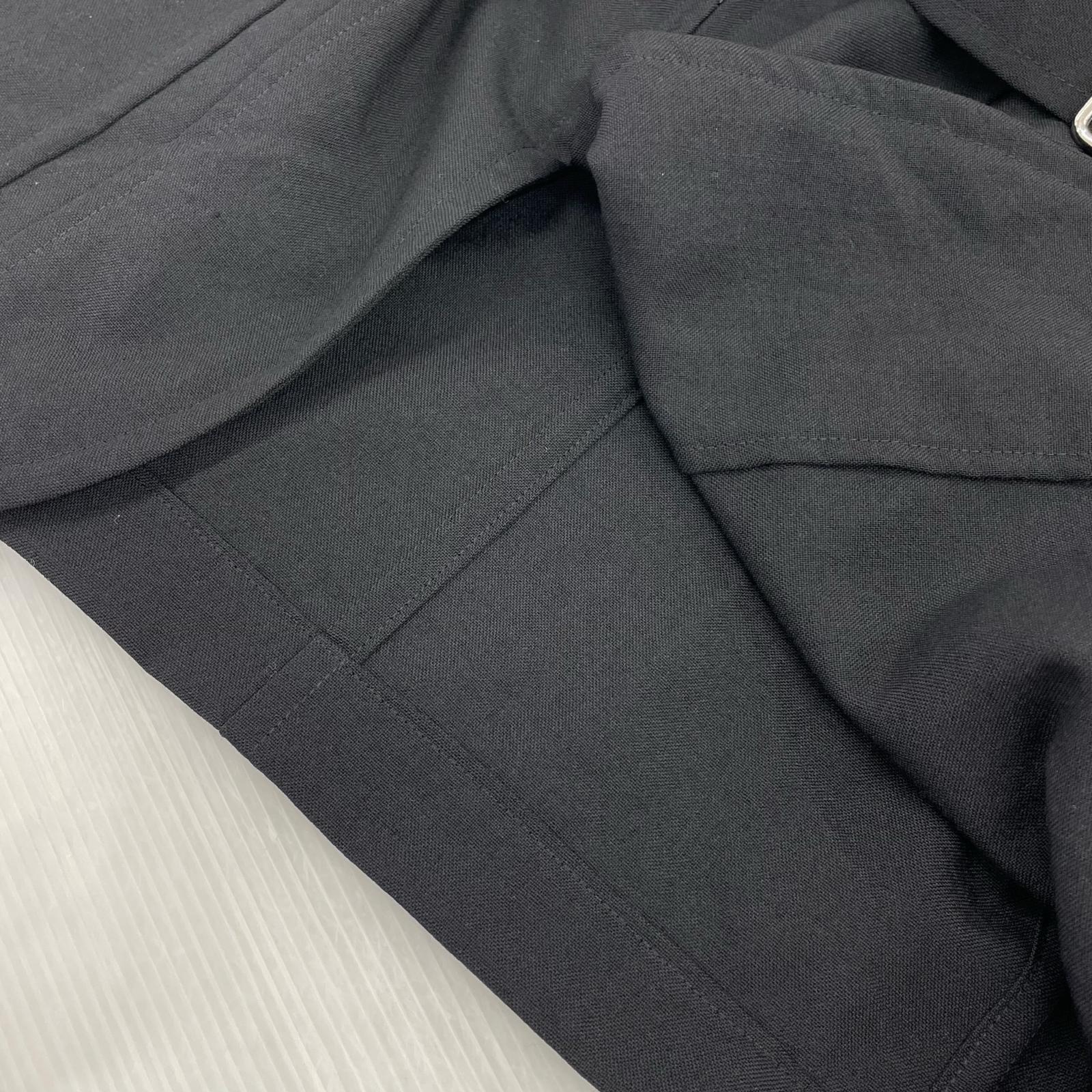 ジャケット HOMME PLUS 99SS フリル期 ZIP ジャケット M ブラック