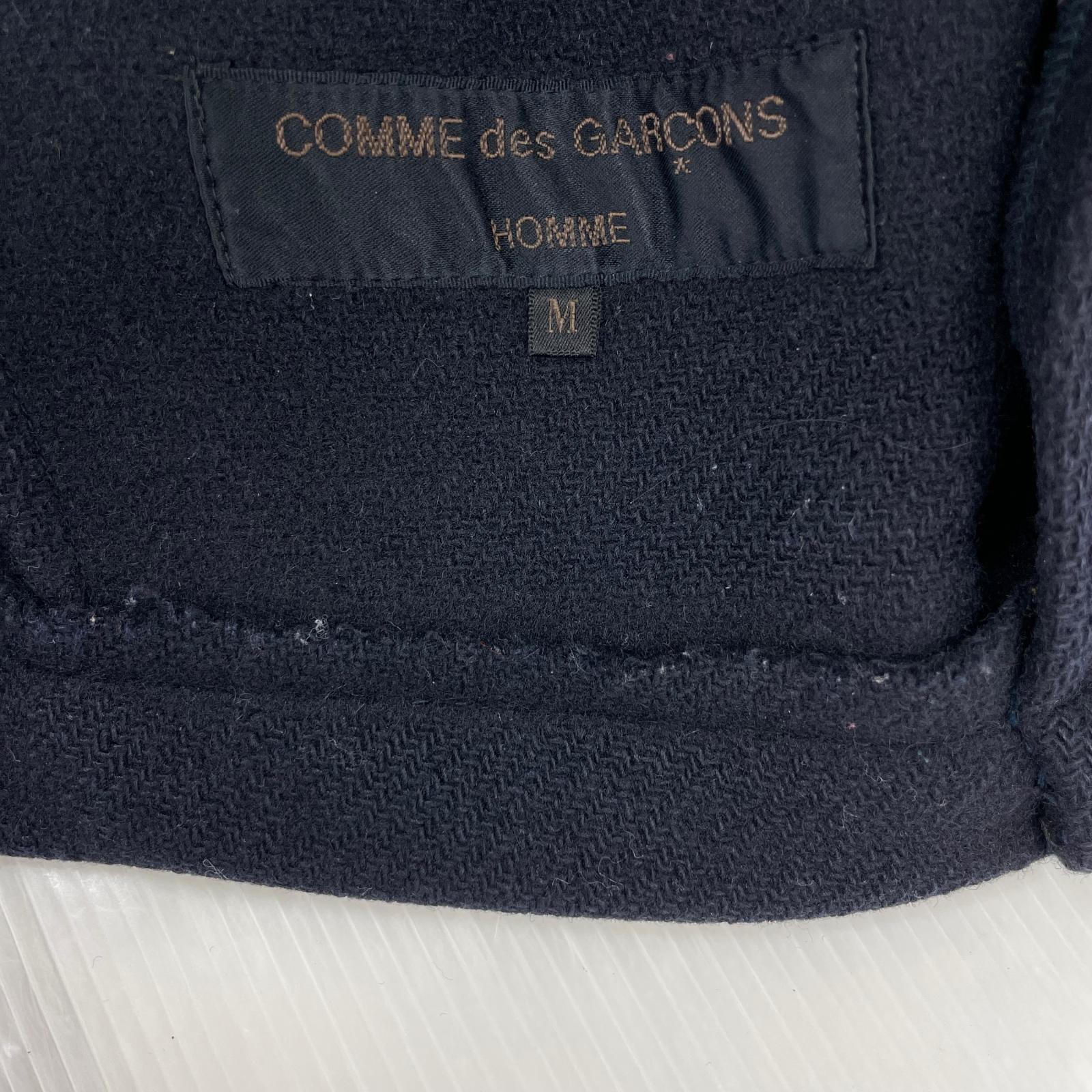 ジャケット HOMME 95AW 田中オム 袖レザージャケット M ネイビー
