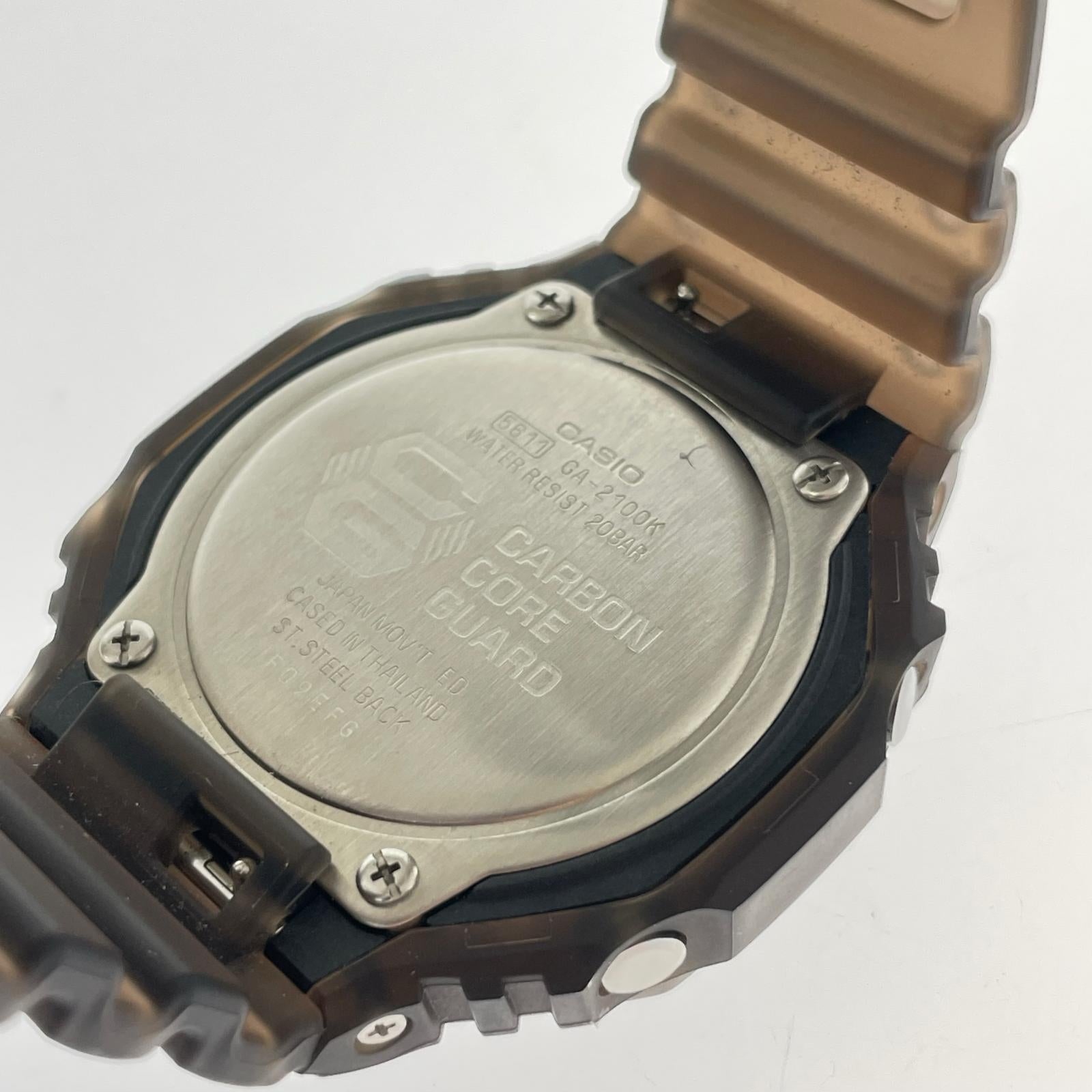 腕時計 water resist ga-2100k クリア