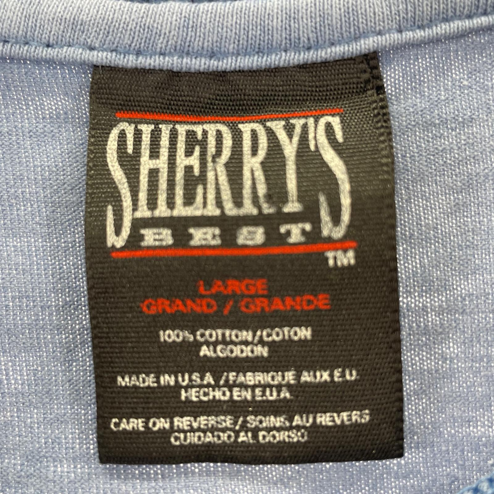 半袖Tシャツ SHERRY'S ミッキー&グーフィー プリントTEE L ブルー