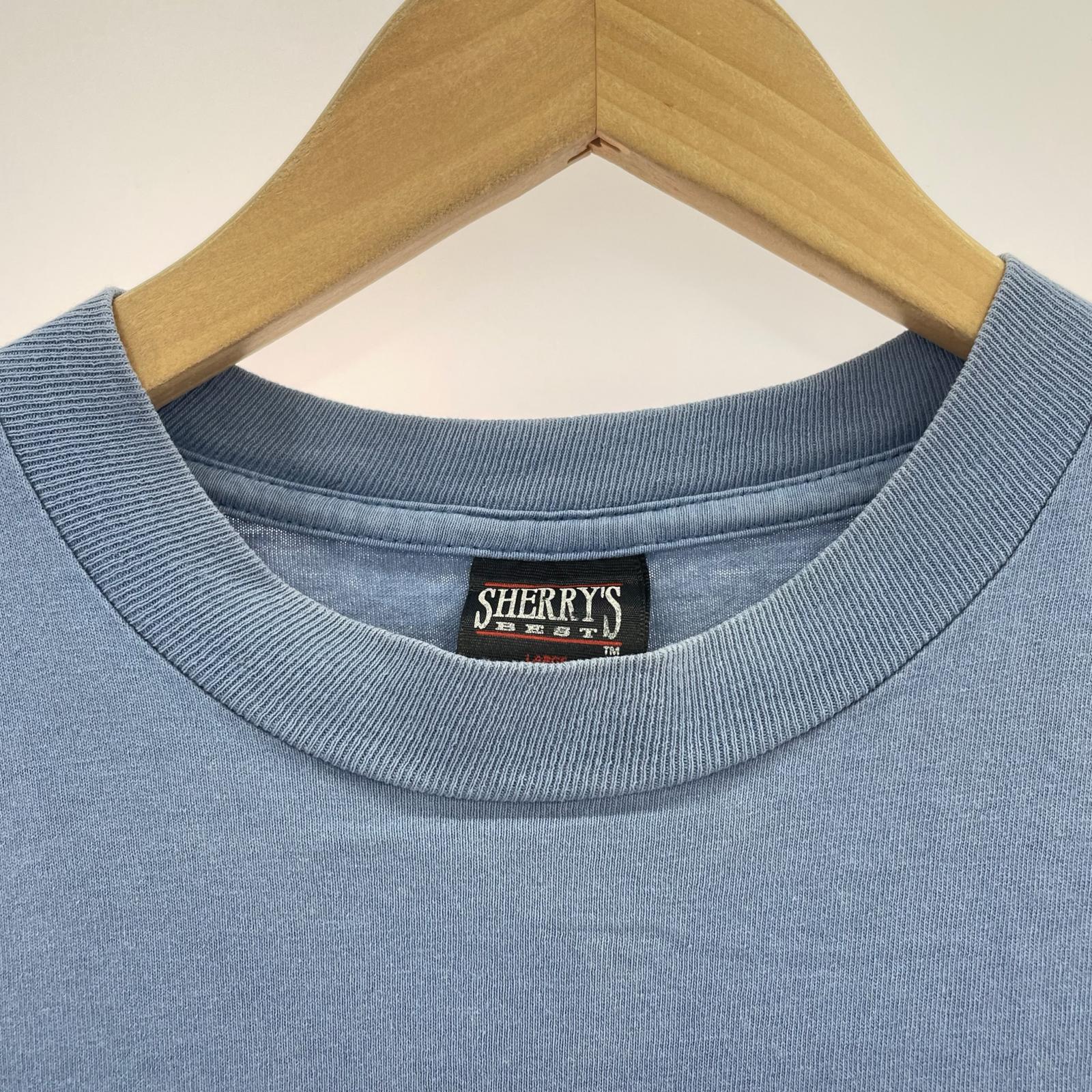 半袖Tシャツ SHERRY'S ミッキー&グーフィー プリントTEE L ブルー