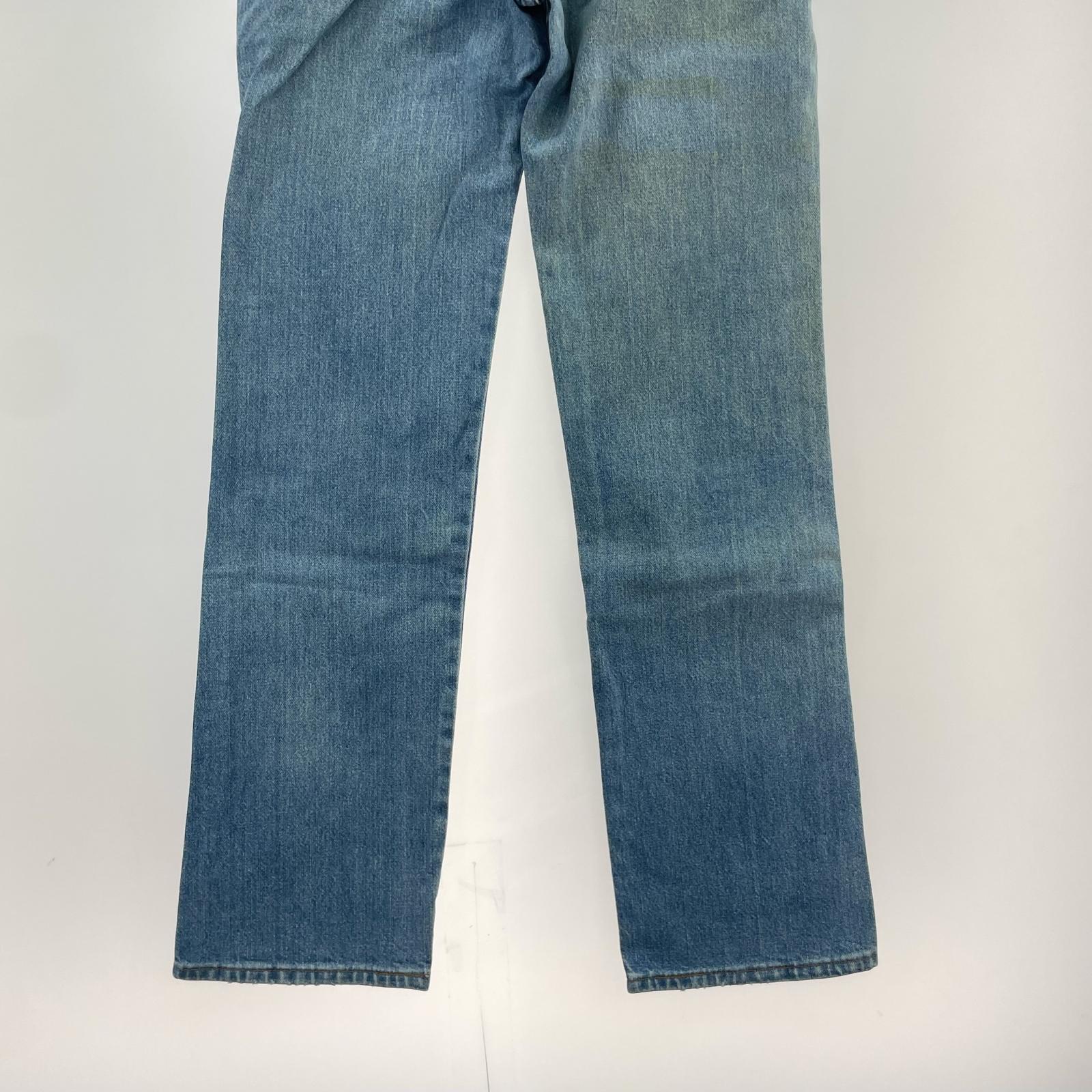 デニムパンツ USA製 W33 BLU 33 ブルー