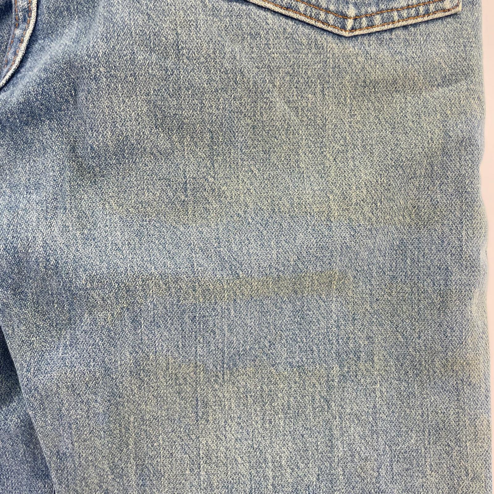 デニムパンツ USA製 W33 BLU 33 ブルー