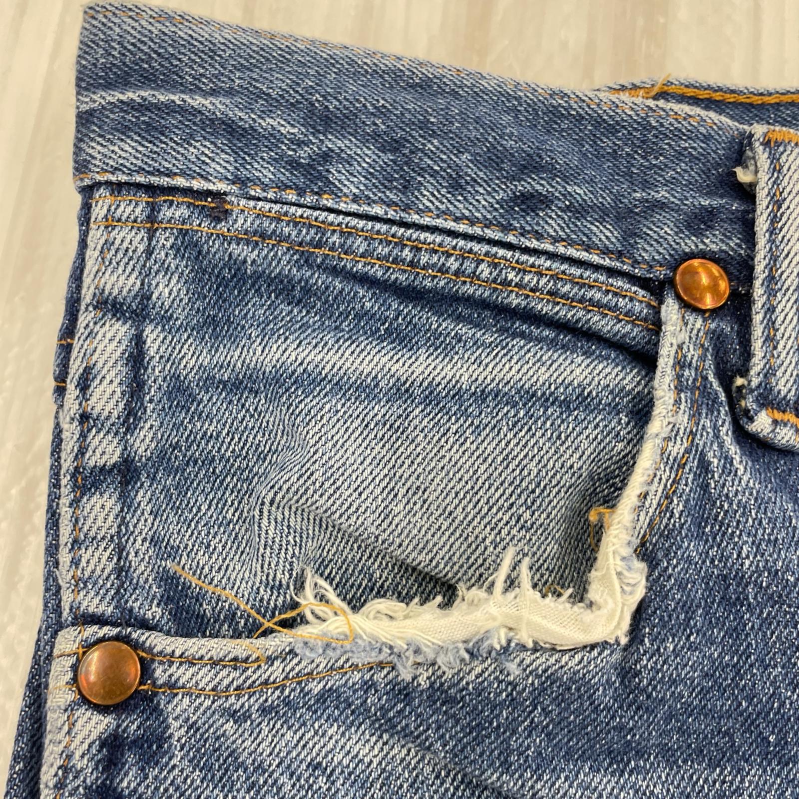 デニムパンツ USA製 W31 IDG 31 ブルー