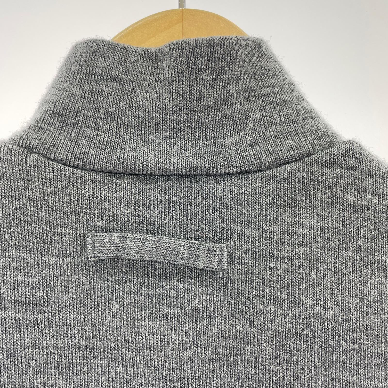 ニット 90s ジップニットカットソー グレー (40) 40 グレー