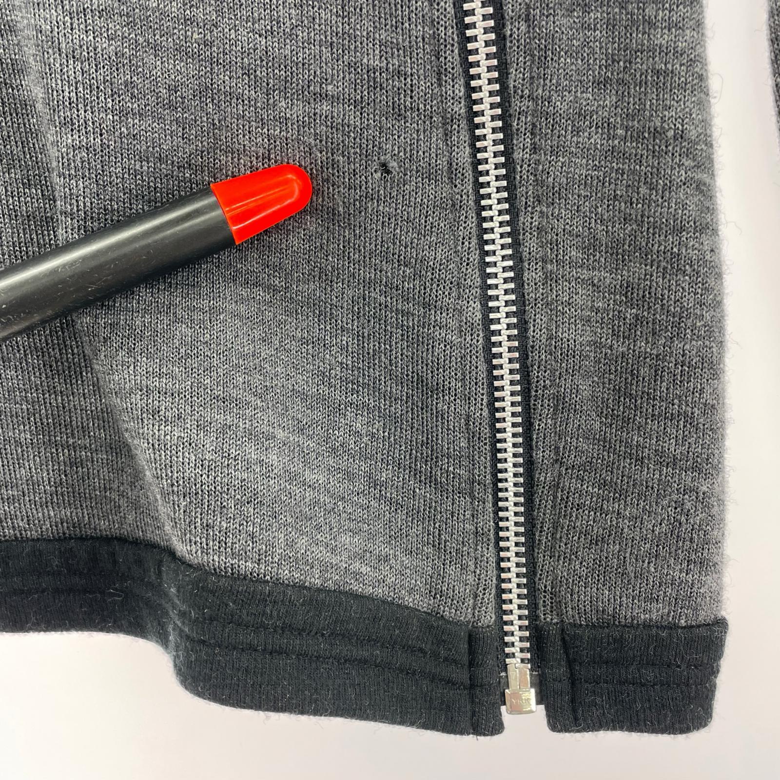 ニット 90s ジップニットカットソー グレー (40) 40 グレー