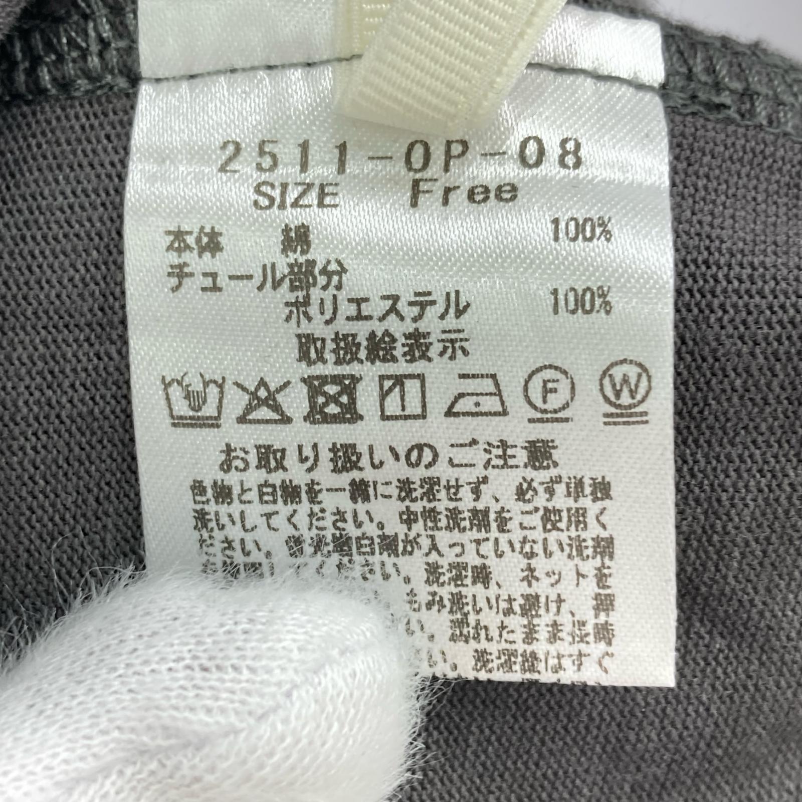 ワンピース willfully ドレスワンピース GRY フリー グレー