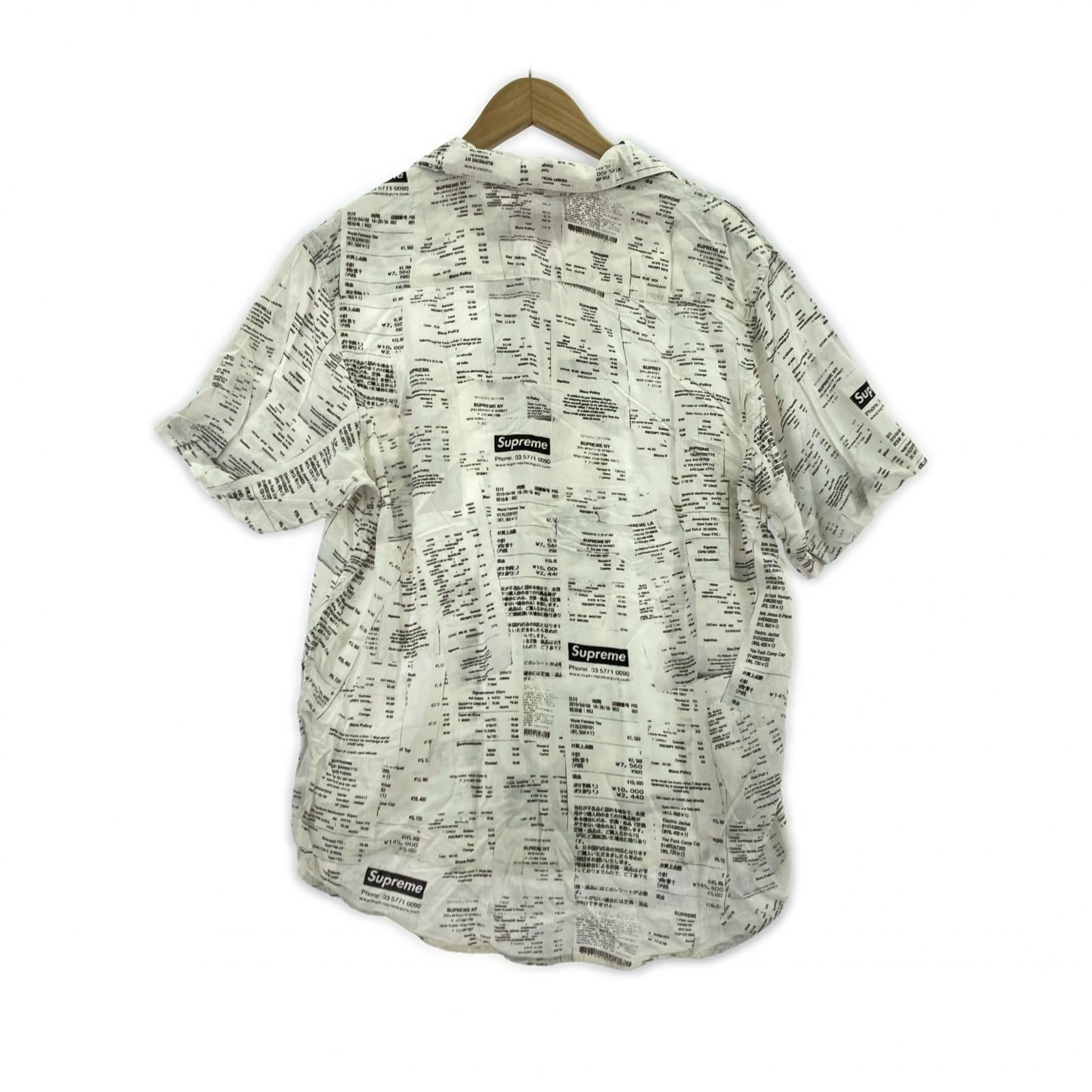 半袖シャツ Receipts Rayon S/S Shirt ホワイト M ホワイト