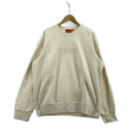 スウェット Cutout Logo Crewneck アイボリー L ホワイト