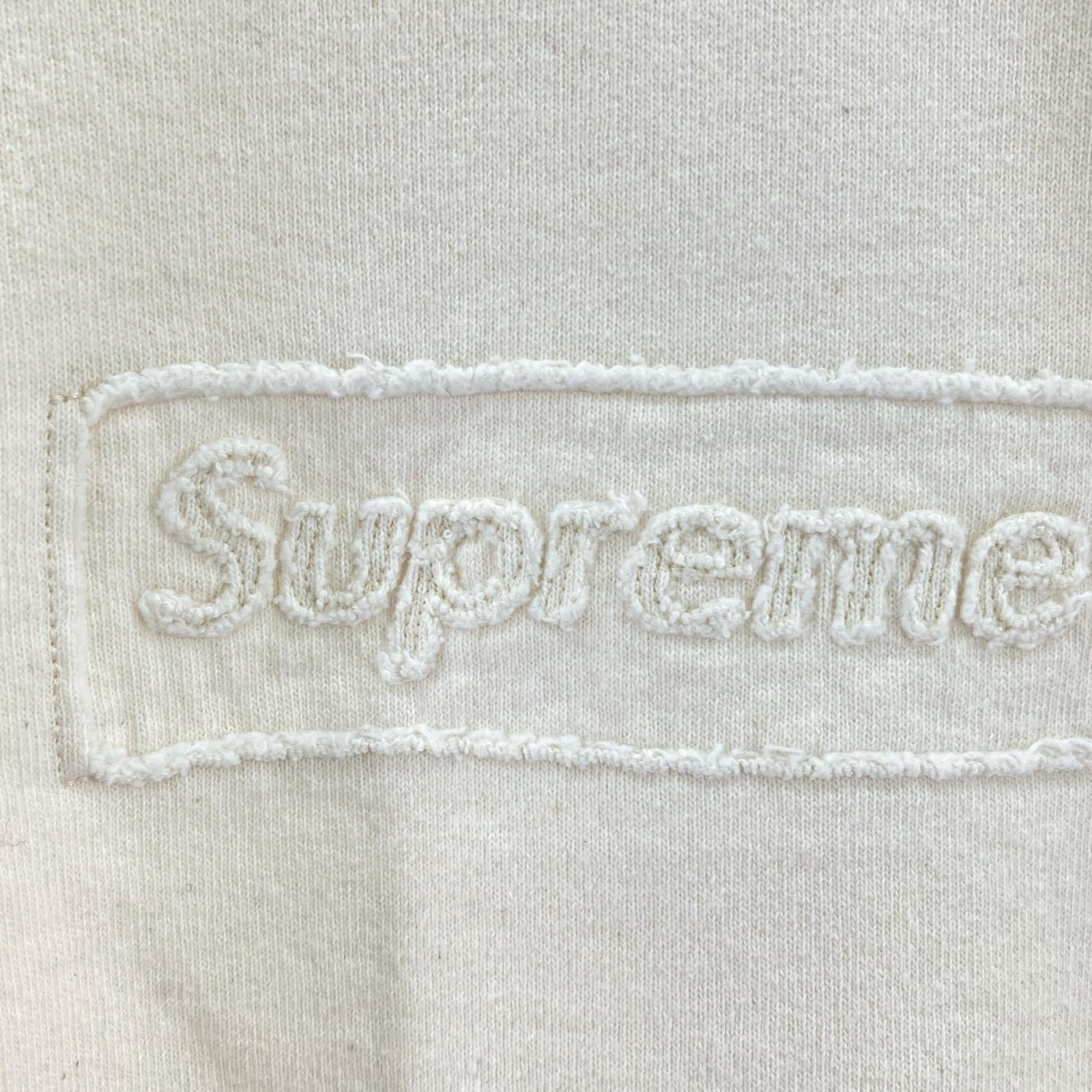 スウェット Cutout Logo Crewneck アイボリー L ホワイト