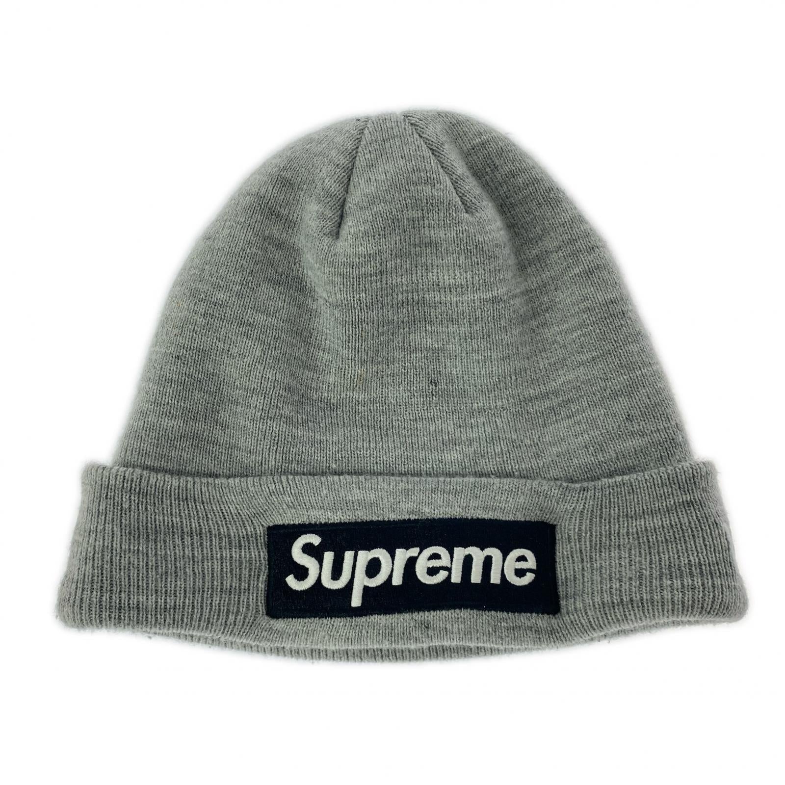 ニットキャップ 22AW New Era Box Logo Beanie GRY グレー