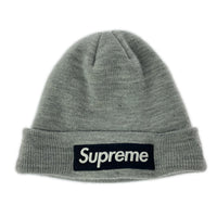 ニットキャップ 22AW New Era Box Logo Beanie GRY グレー