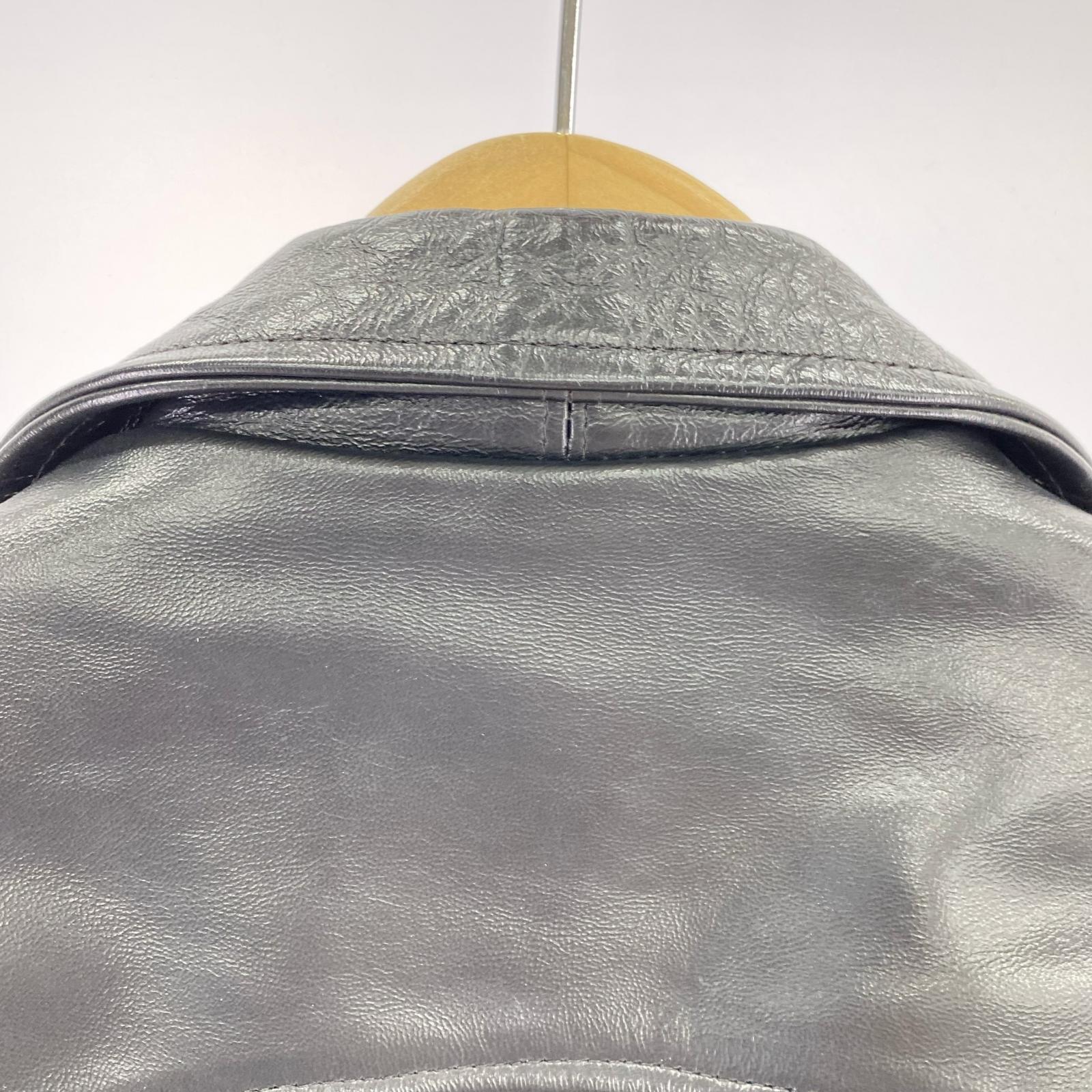 ライダースジャケット REAL LEATHER イギリス製 ブラック