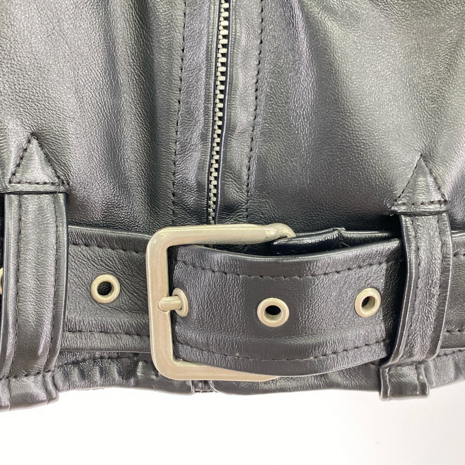 ライダースジャケット REAL LEATHER イギリス製 ブラック
