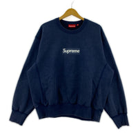 スウェット Supreme 25SS Washed Box Logo Crewneck Navy M 紺 M ネイビー