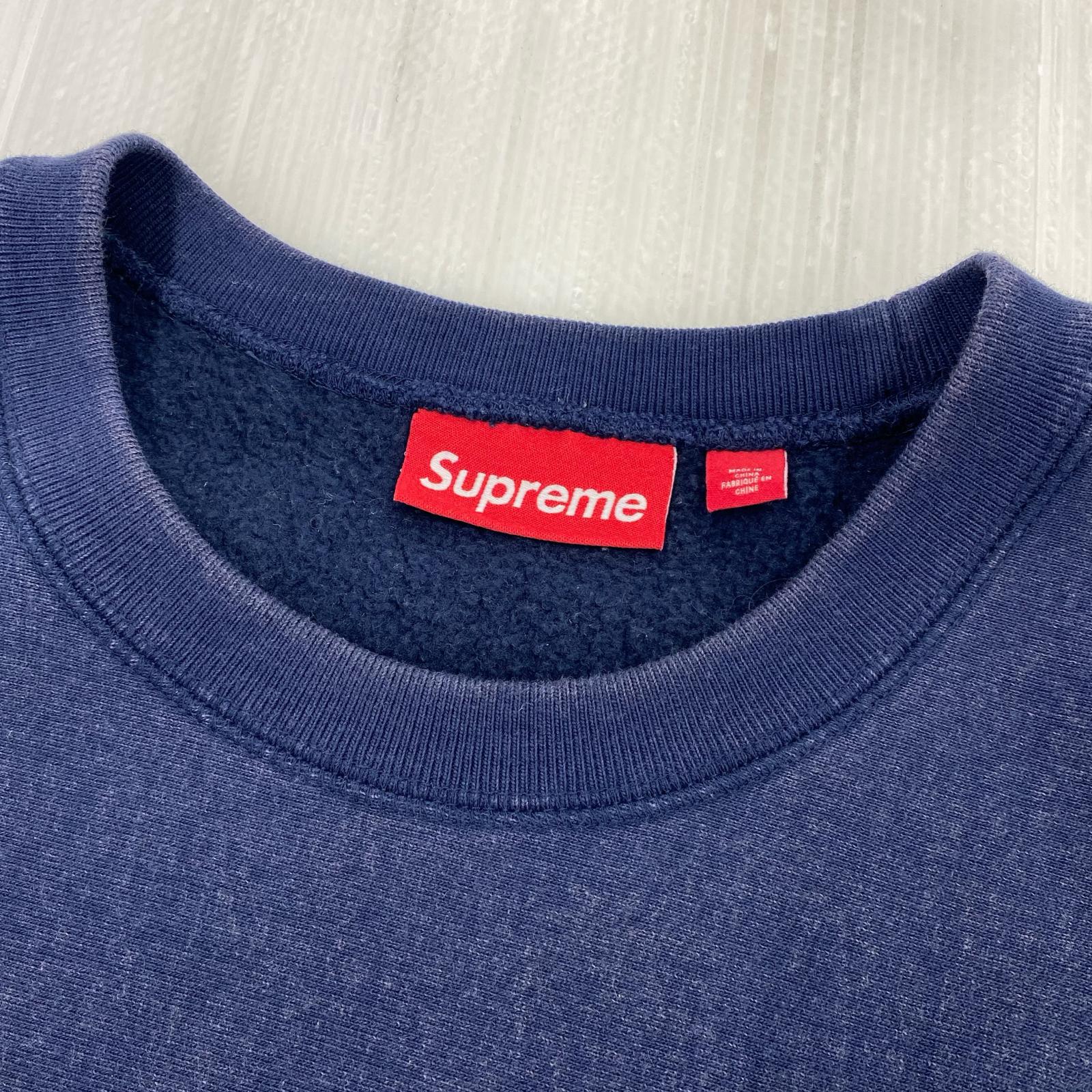 スウェット Supreme 25SS Washed Box Logo Crewneck Navy M 紺 M ネイビー