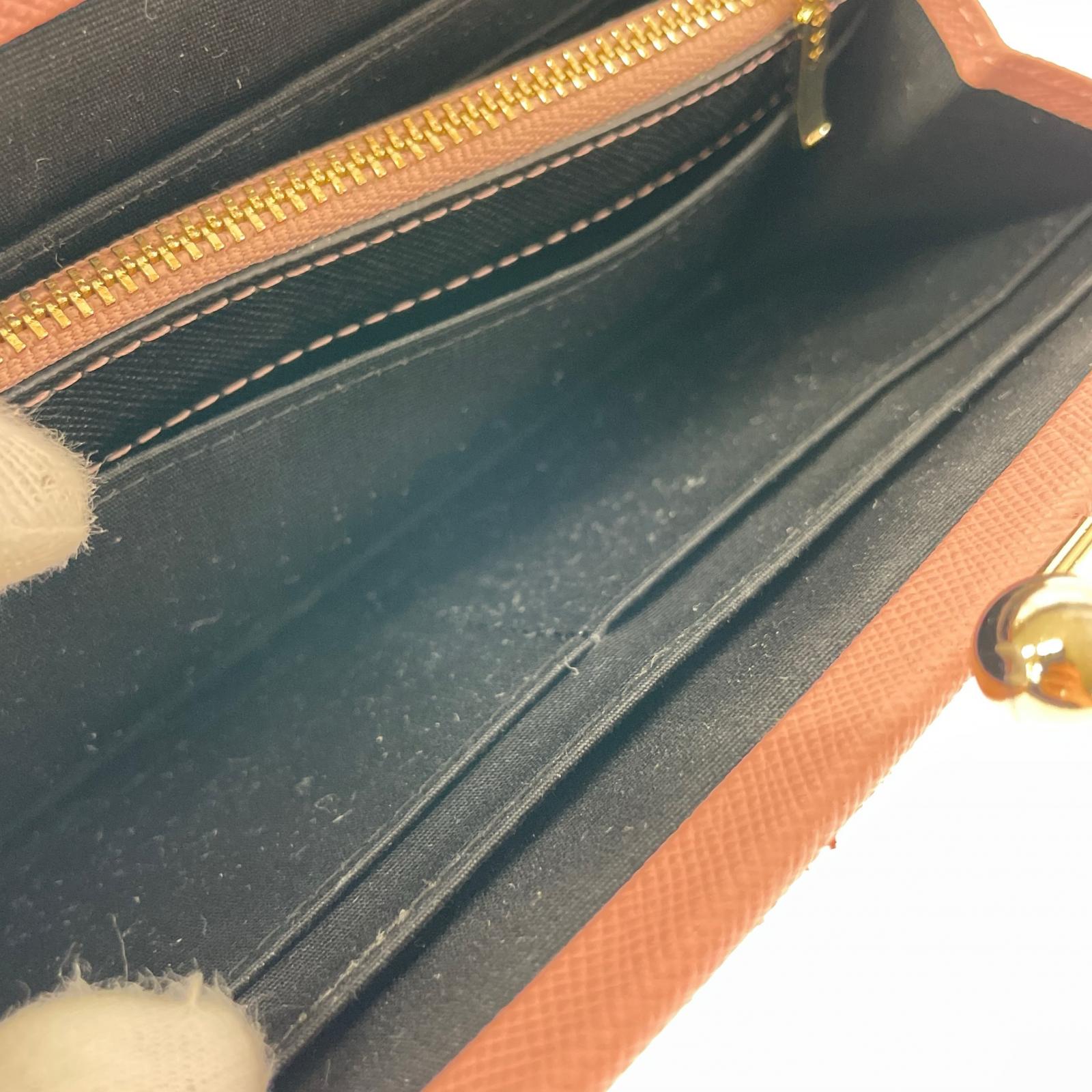 長財布 がま口 ブラック