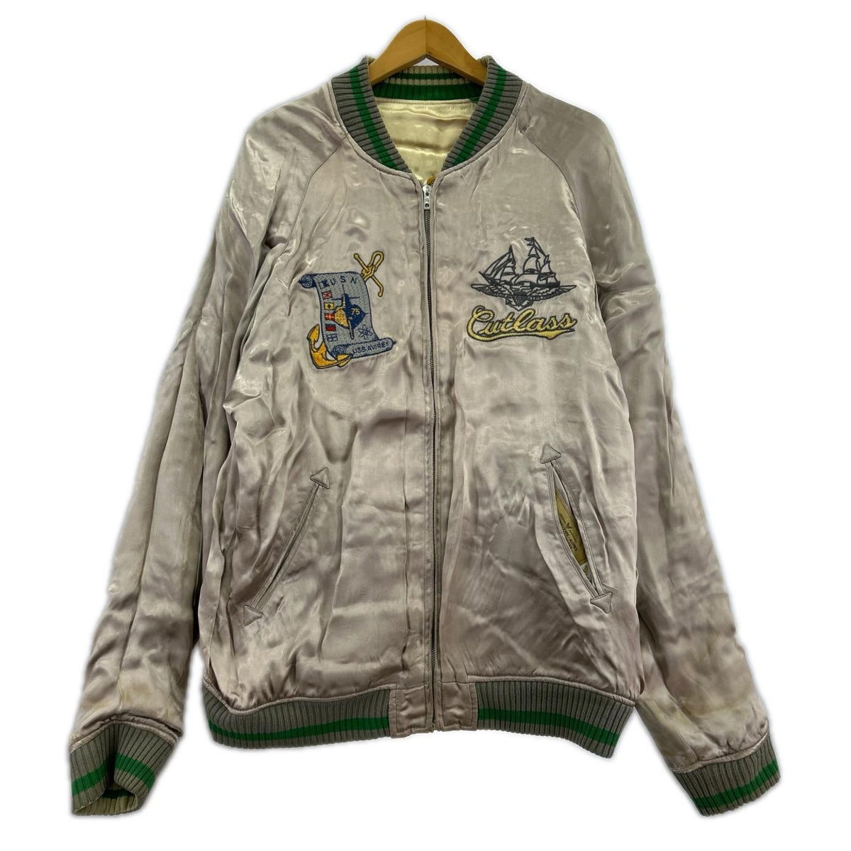 ジャケット レーヨン スカジャン(2XL) マルチカラー
