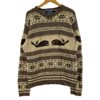 ニット SPORT HAND KNIT M BRW M ブラウン