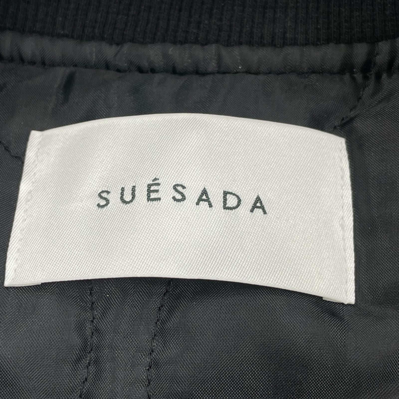 ジャケット SUESADA シンセティックレザーブルゾン ブラック フリー ブラック