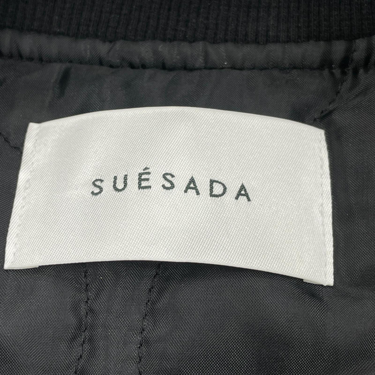 ジャケット SUESADA シンセティックレザーブルゾン ブラック フリー ブラック