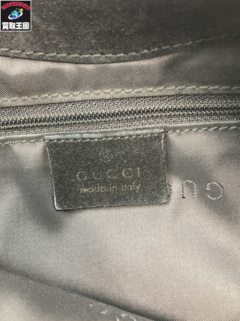 GUCCI バンブー スウェード ワンショルダー 黒 3244 3244