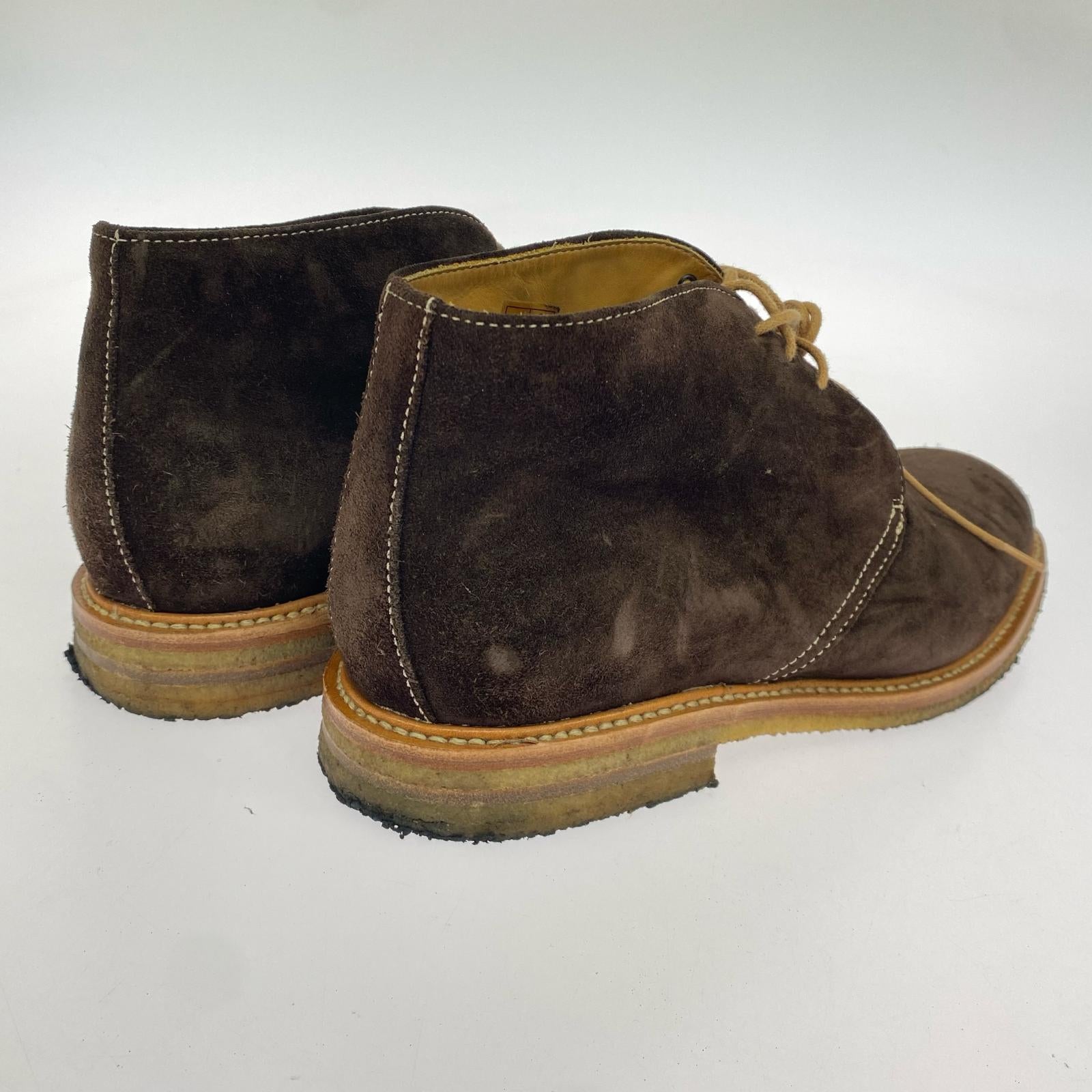 ブーツ berwick スウェードブーツ 7 1/2 ブラウン