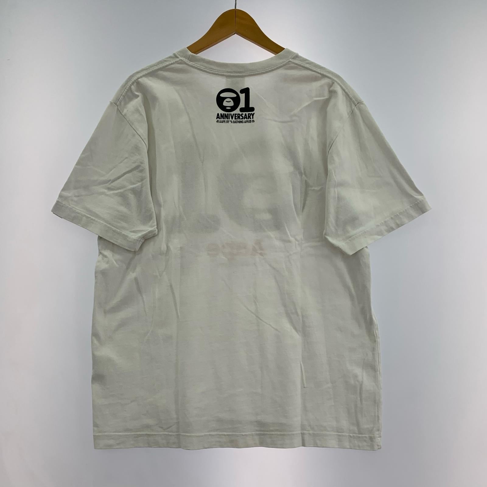 半袖Tシャツ カモロゴプリント 白 (L) L ホワイト